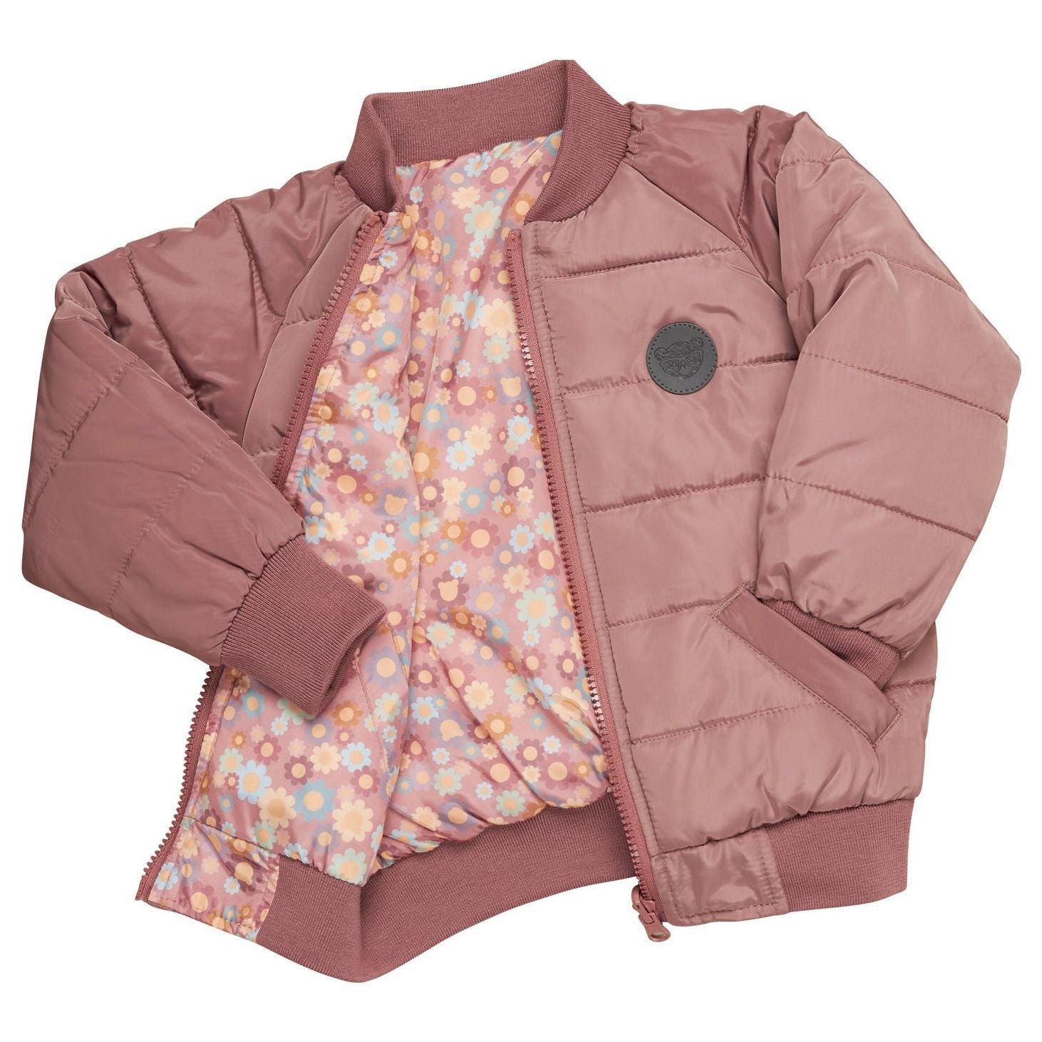 Rainbow Flower Bear Reversible Bomber