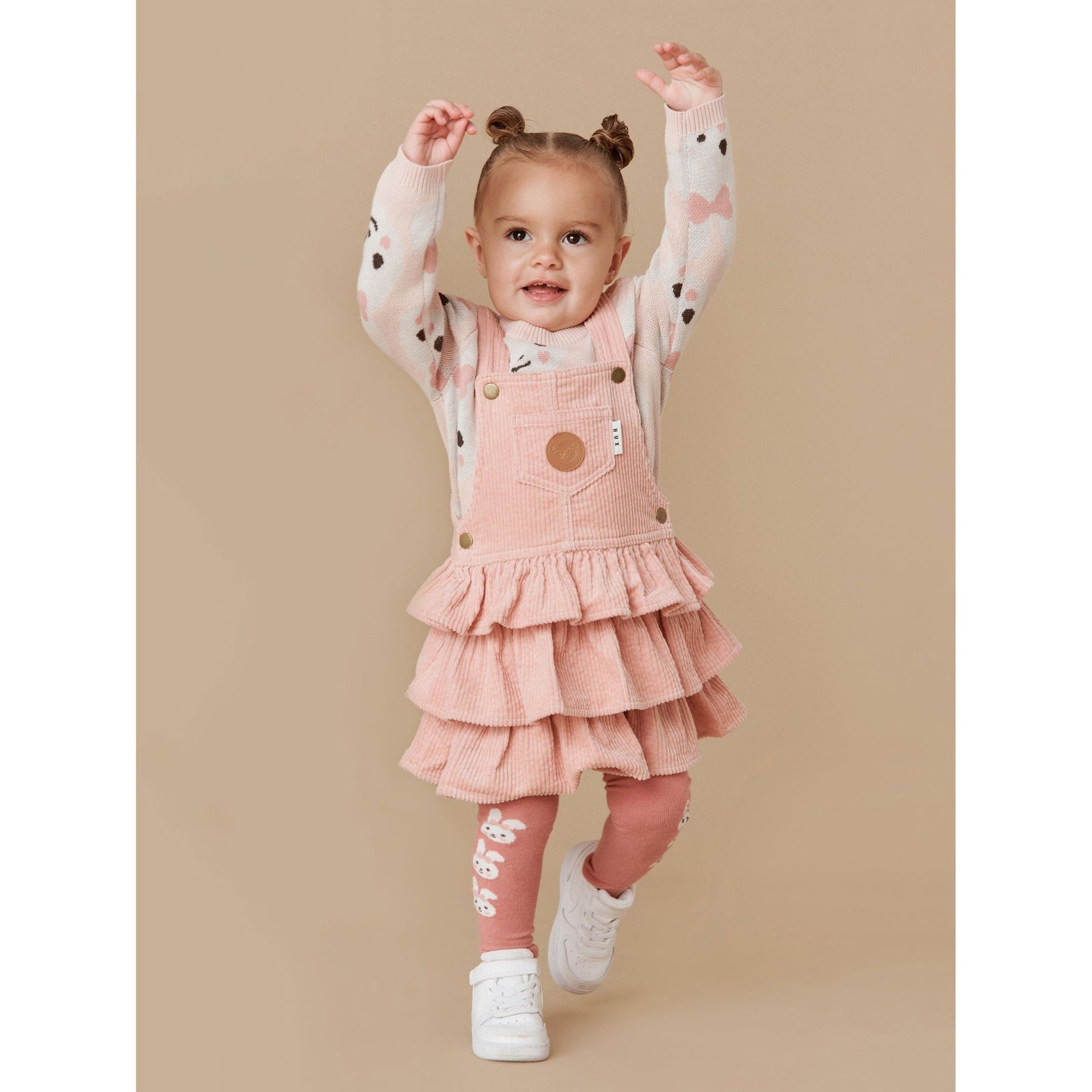 Bunny Tights -Dusty Rose