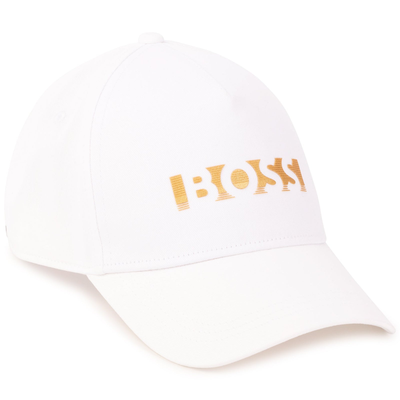 Metallic Logo BOSS Cap - White