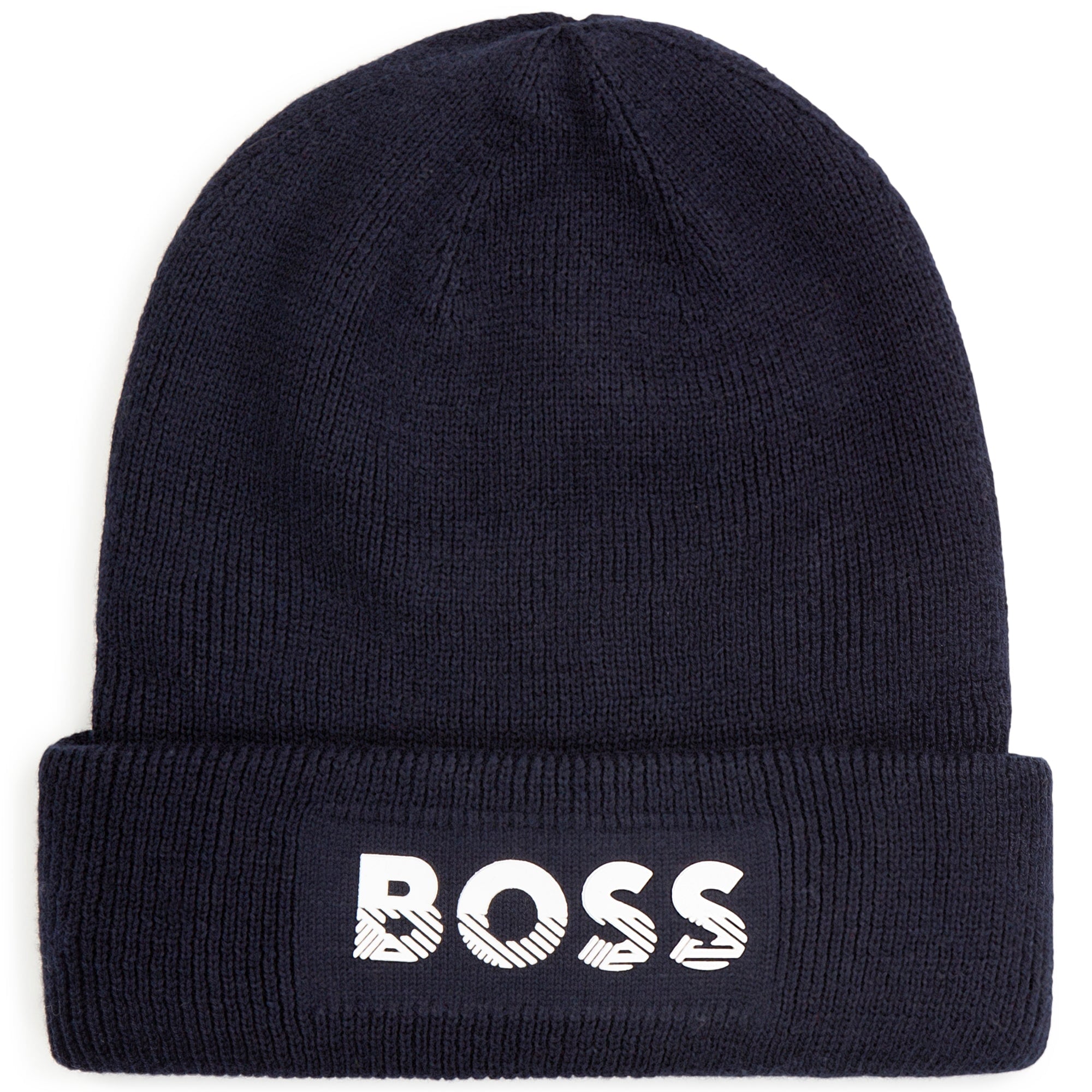 Double-Layer Knitted Hat - Navy