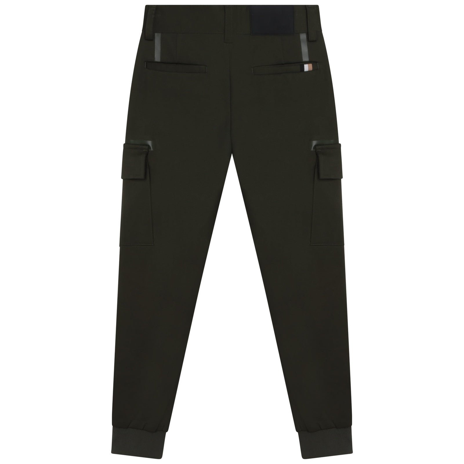 Cargo Trousers With Zipped Hems - Forest Green