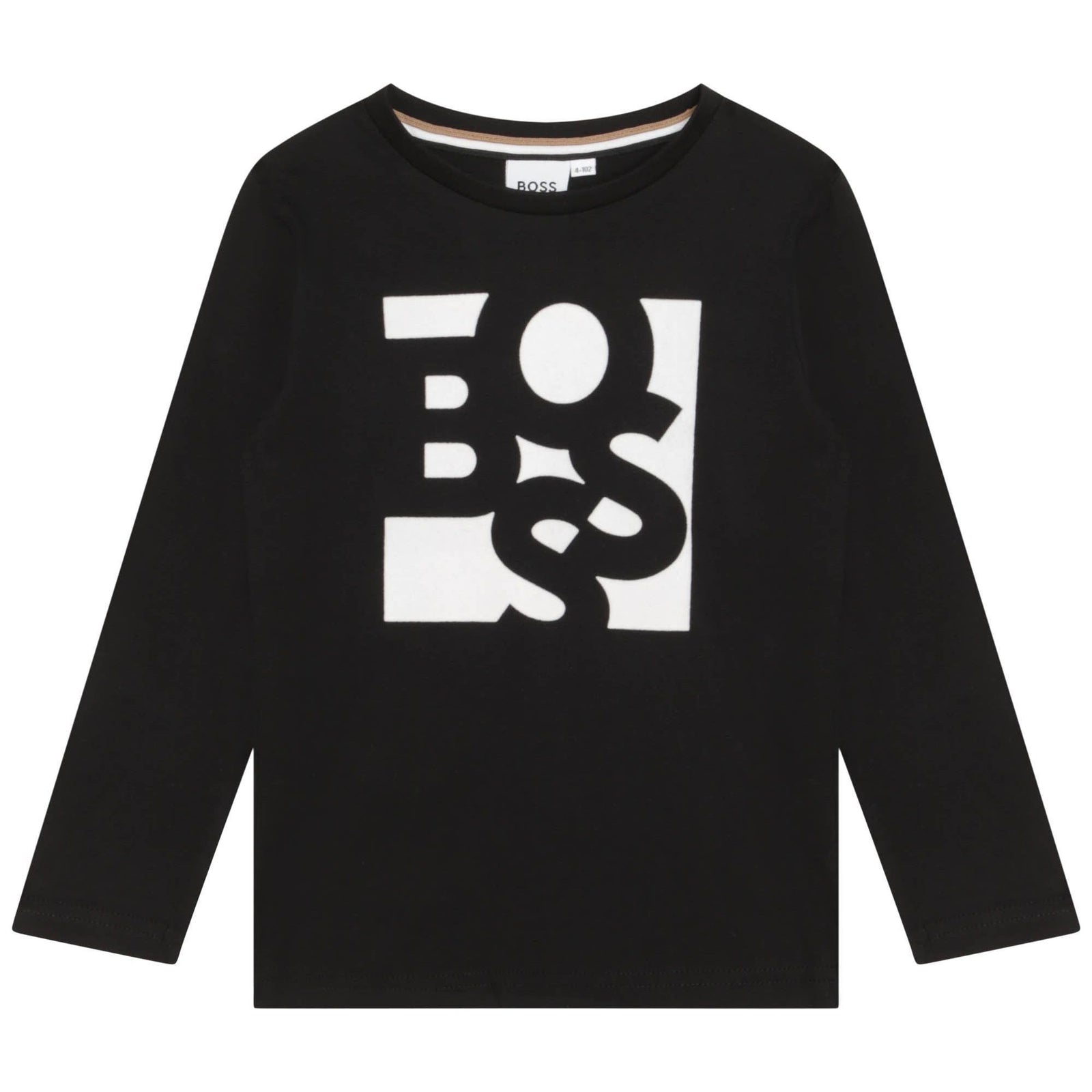 BOSS Fitted Cotton T-Shirt - Black