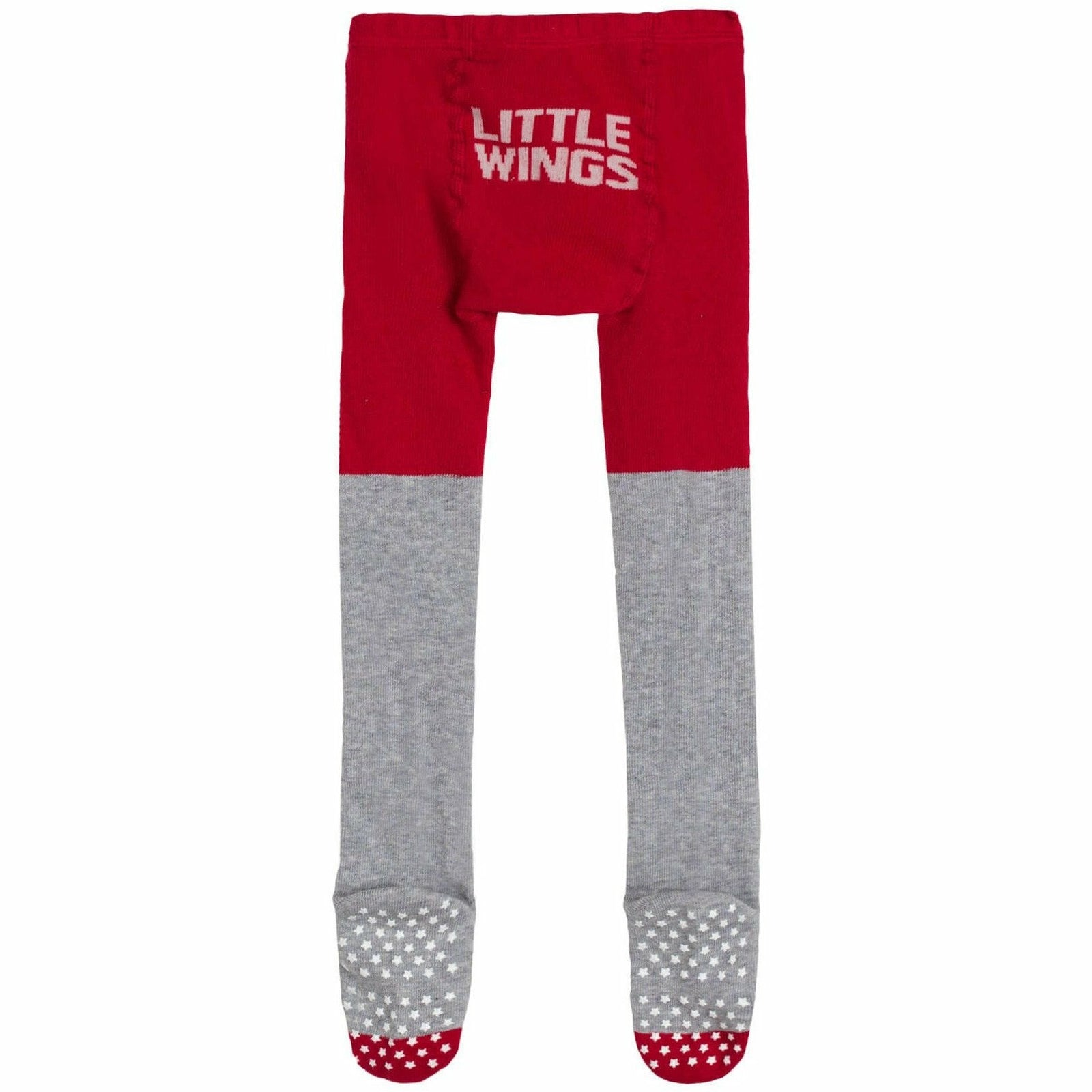 Tights - Heart - Grey Marle/Red