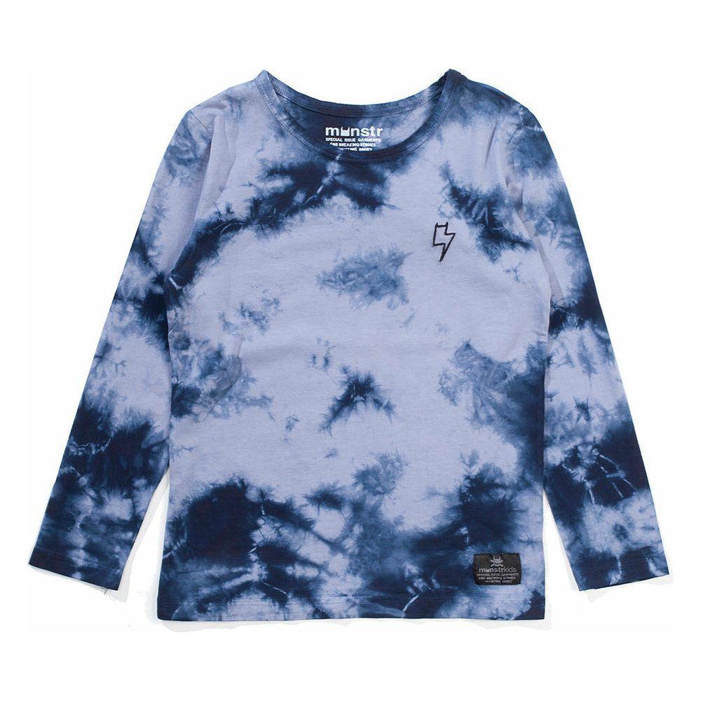 Dodgem Ls Tee - Mid Blue Dye