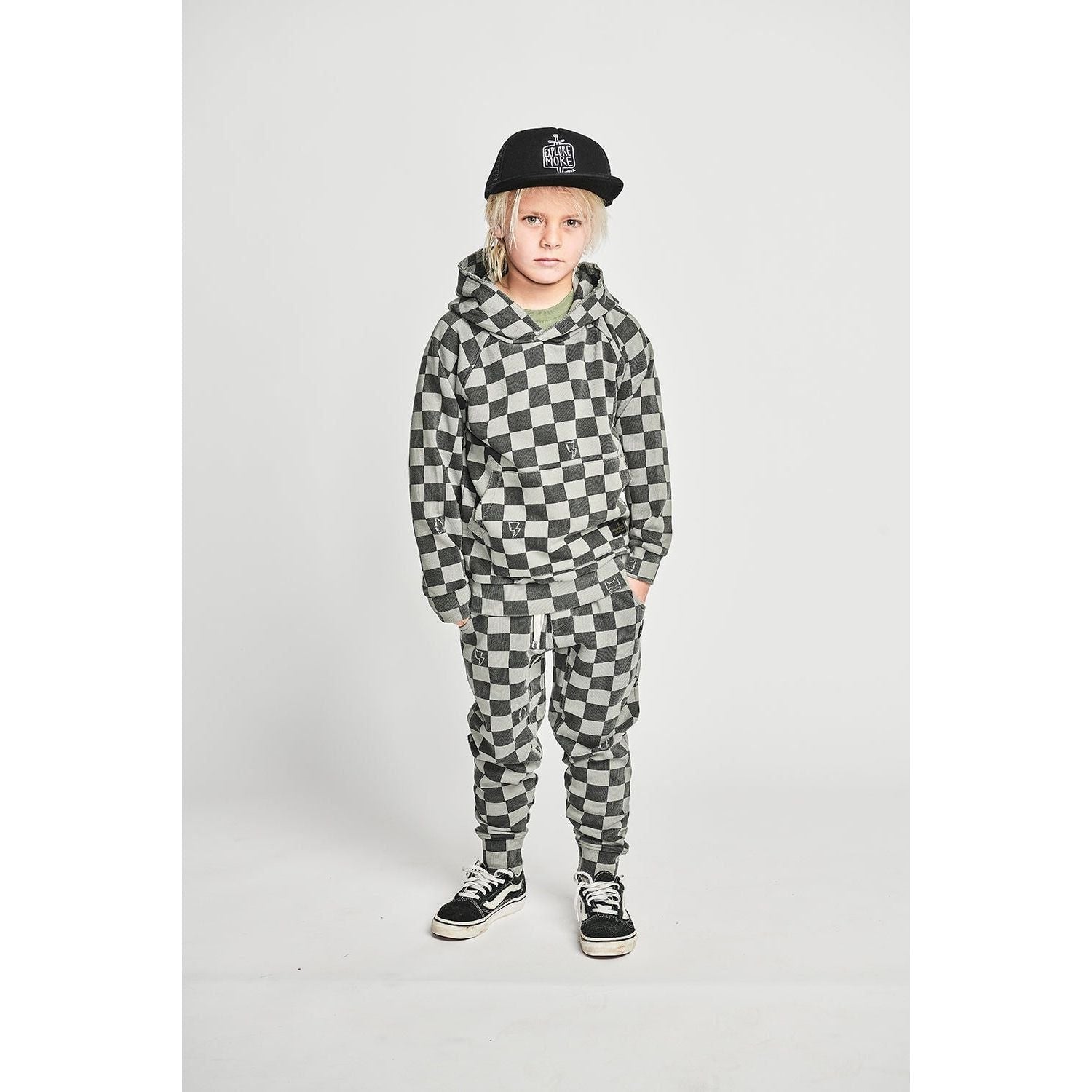 Check Me Hoody - Washed Black