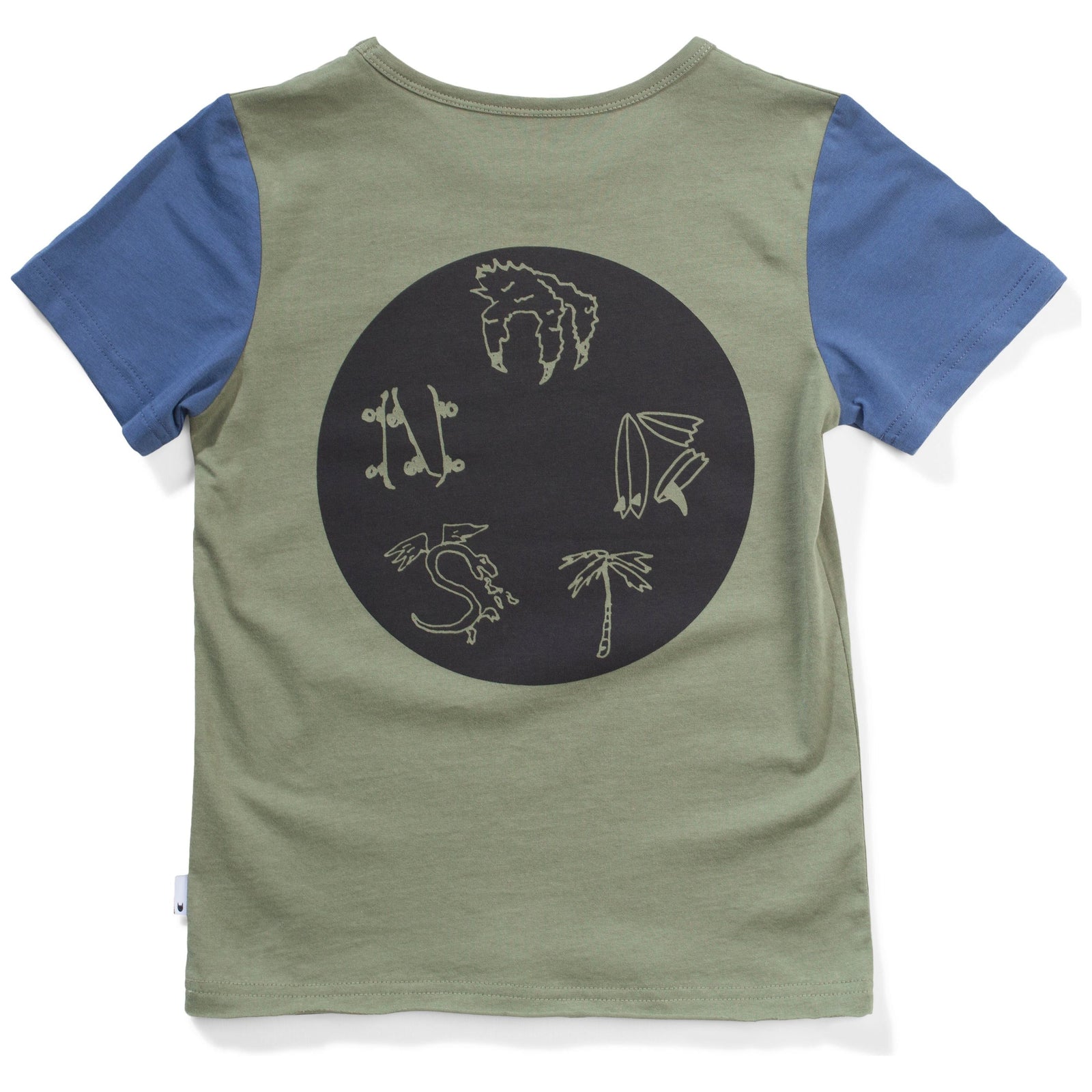 Creepy Tee - Olivine/Dk Denim