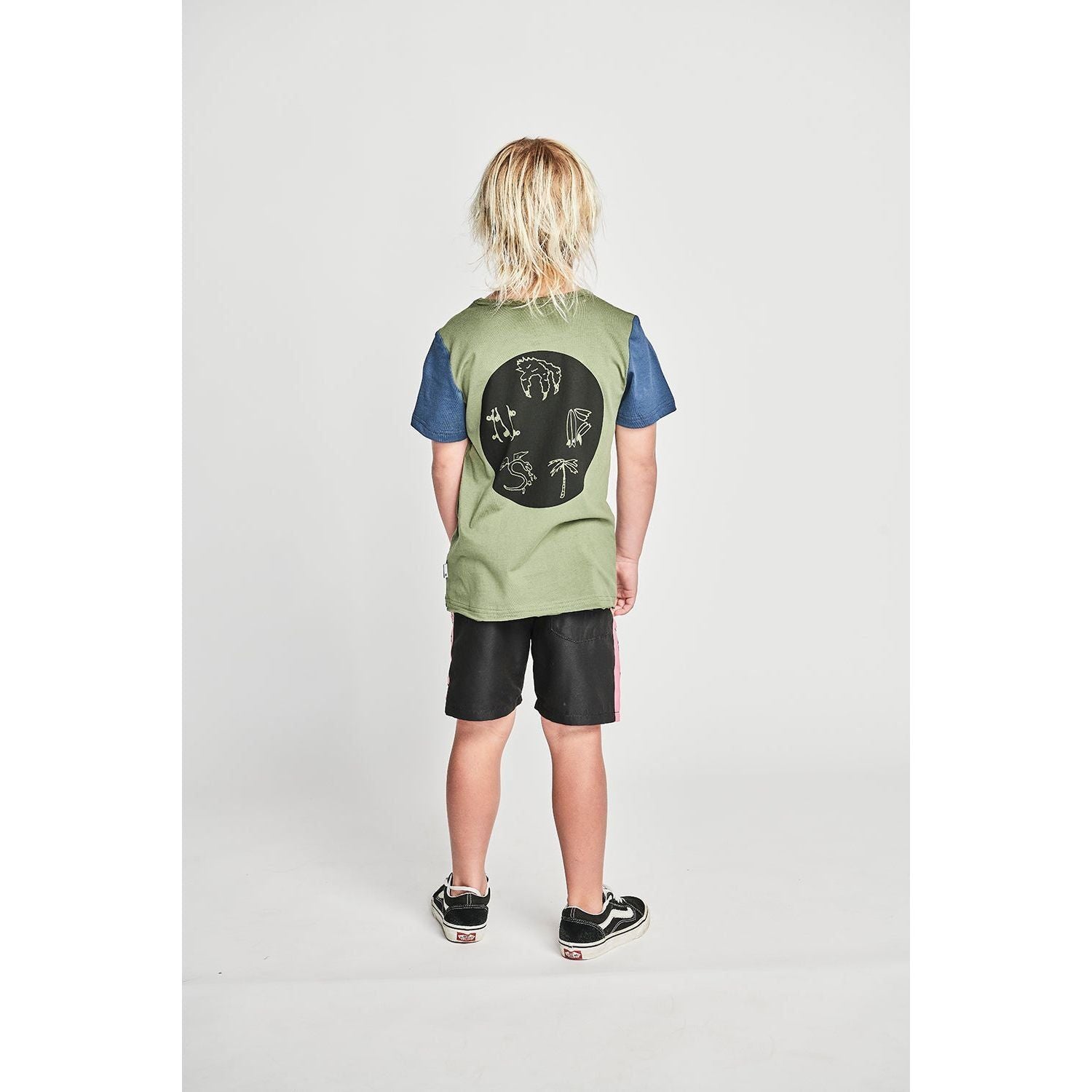 Creepy Tee - Olivine/Dk Denim