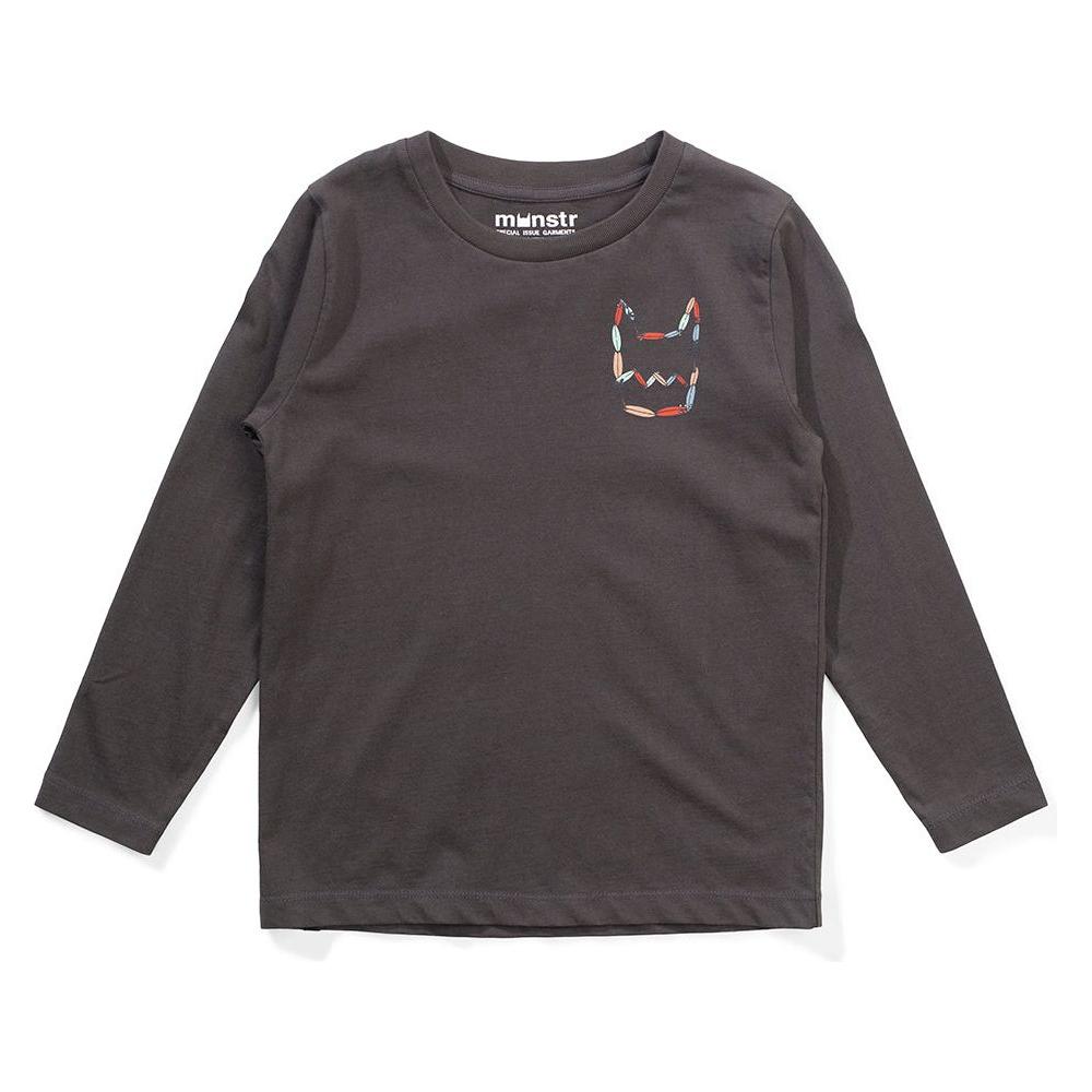 Stickface Ls Tee - Soft Black