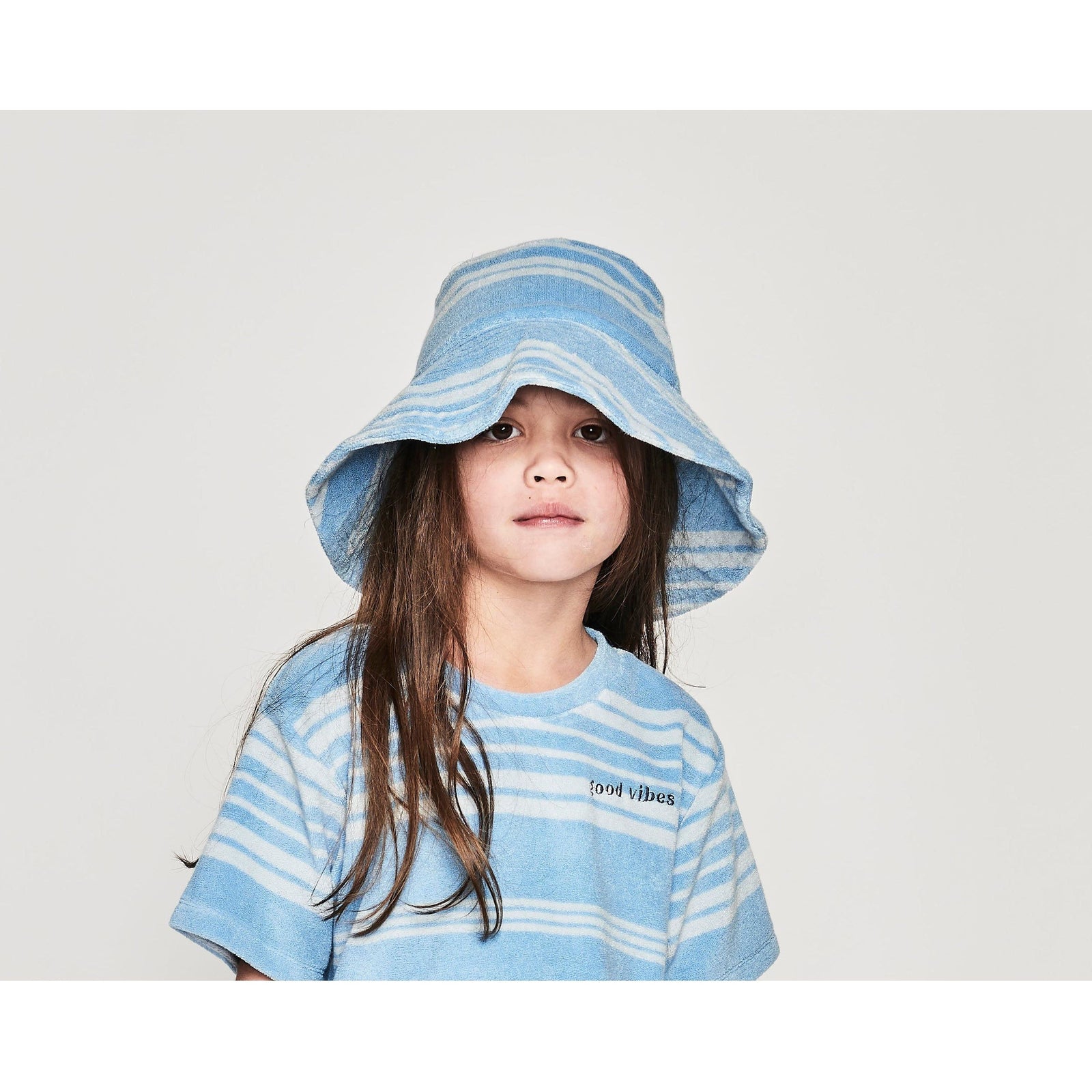 Ari Bucket Hat - Ocean Stripe
