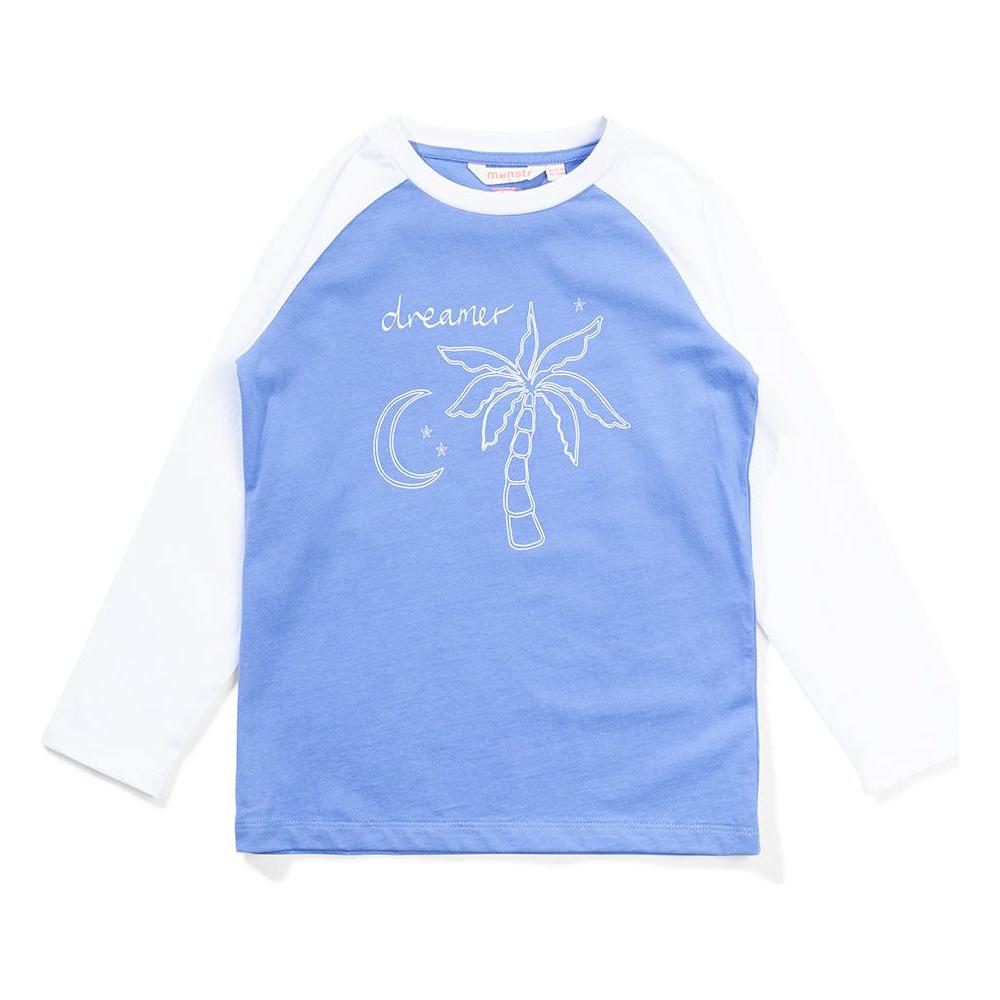 Rowie Ls Tee - Ultramarine/White