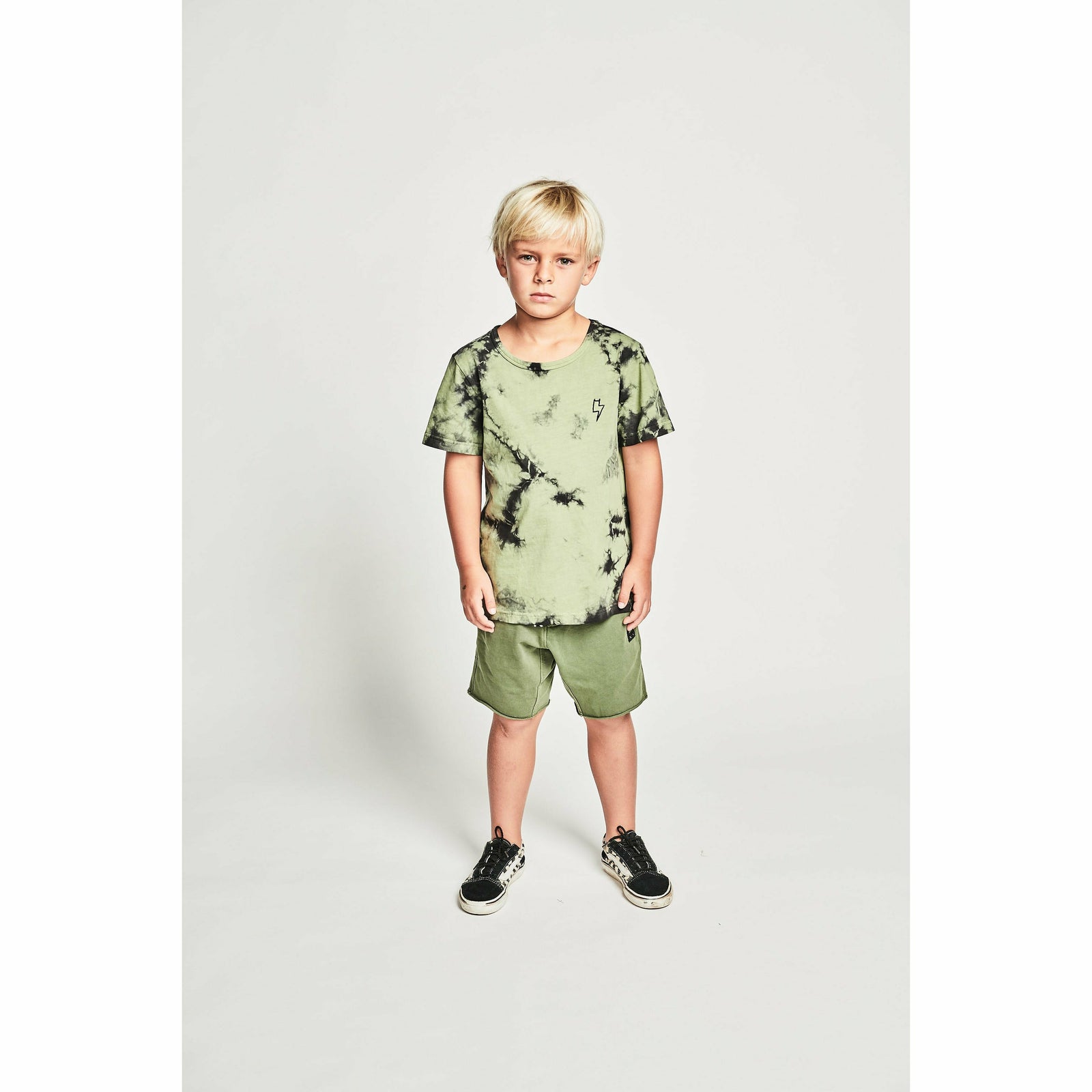 Best Mates Track Short - Wash Olivine