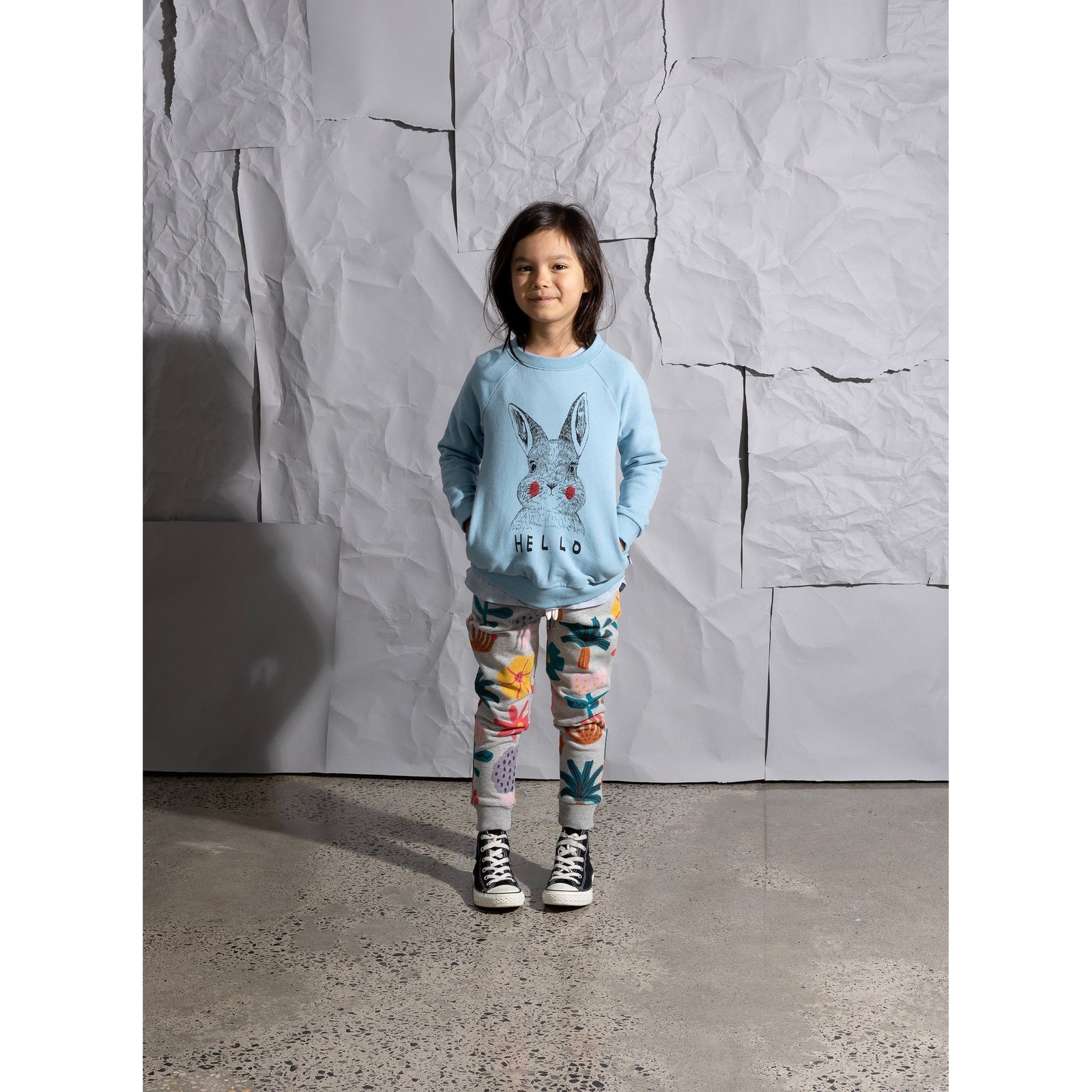 Hello Bye Bunny Bear Furry Crew - Aqua