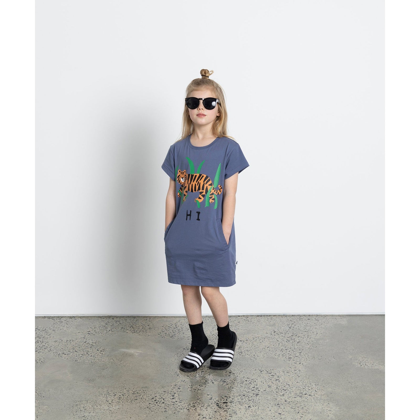 Hi Bye Tiger Dress - Midnight