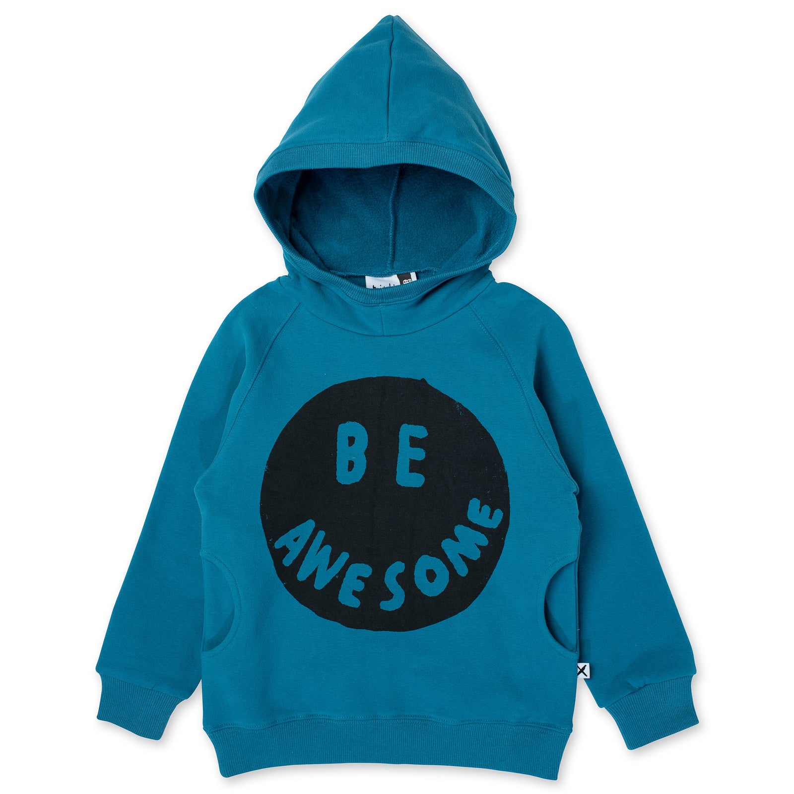 Be Awesome Furry Hood - Teal