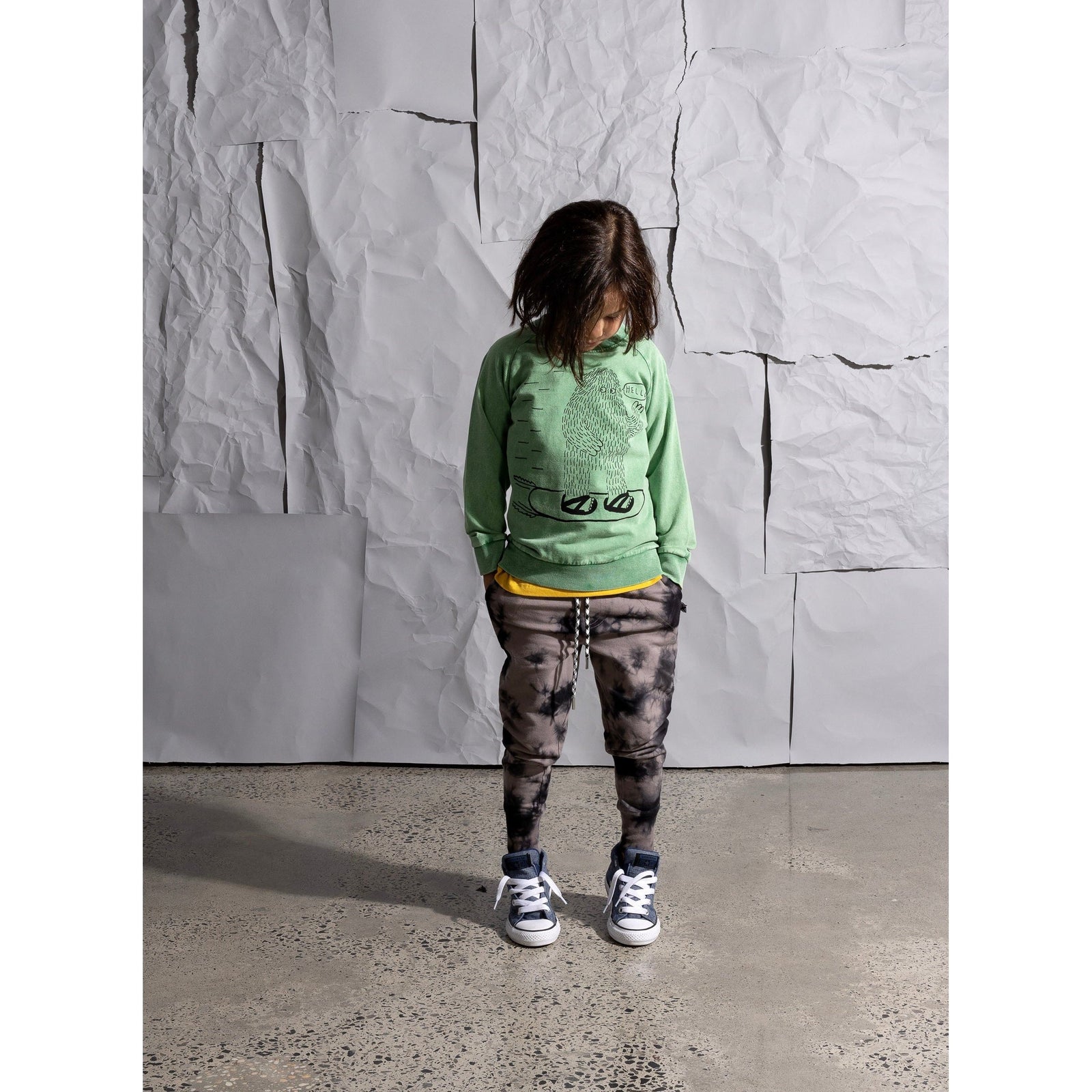 Scattered Trackies - Dark Grey