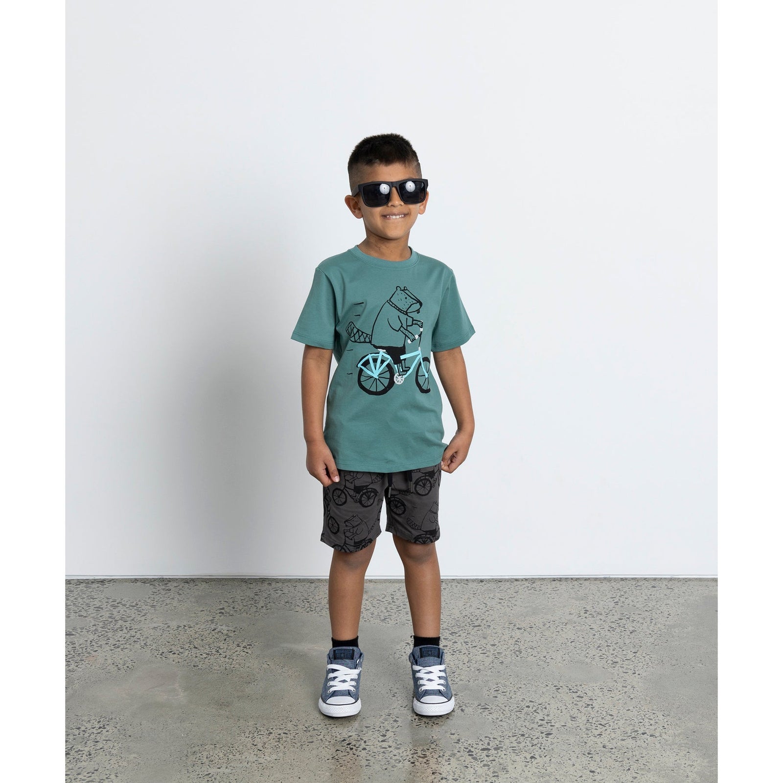 Biking Beavers Short - Dark Grey