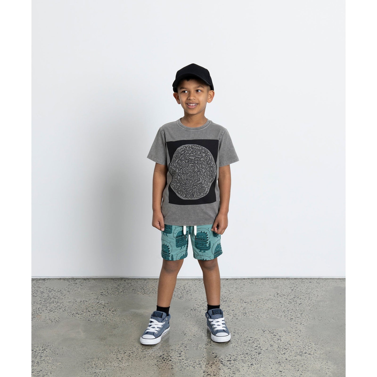 Black Hole Tee - Grey Wash