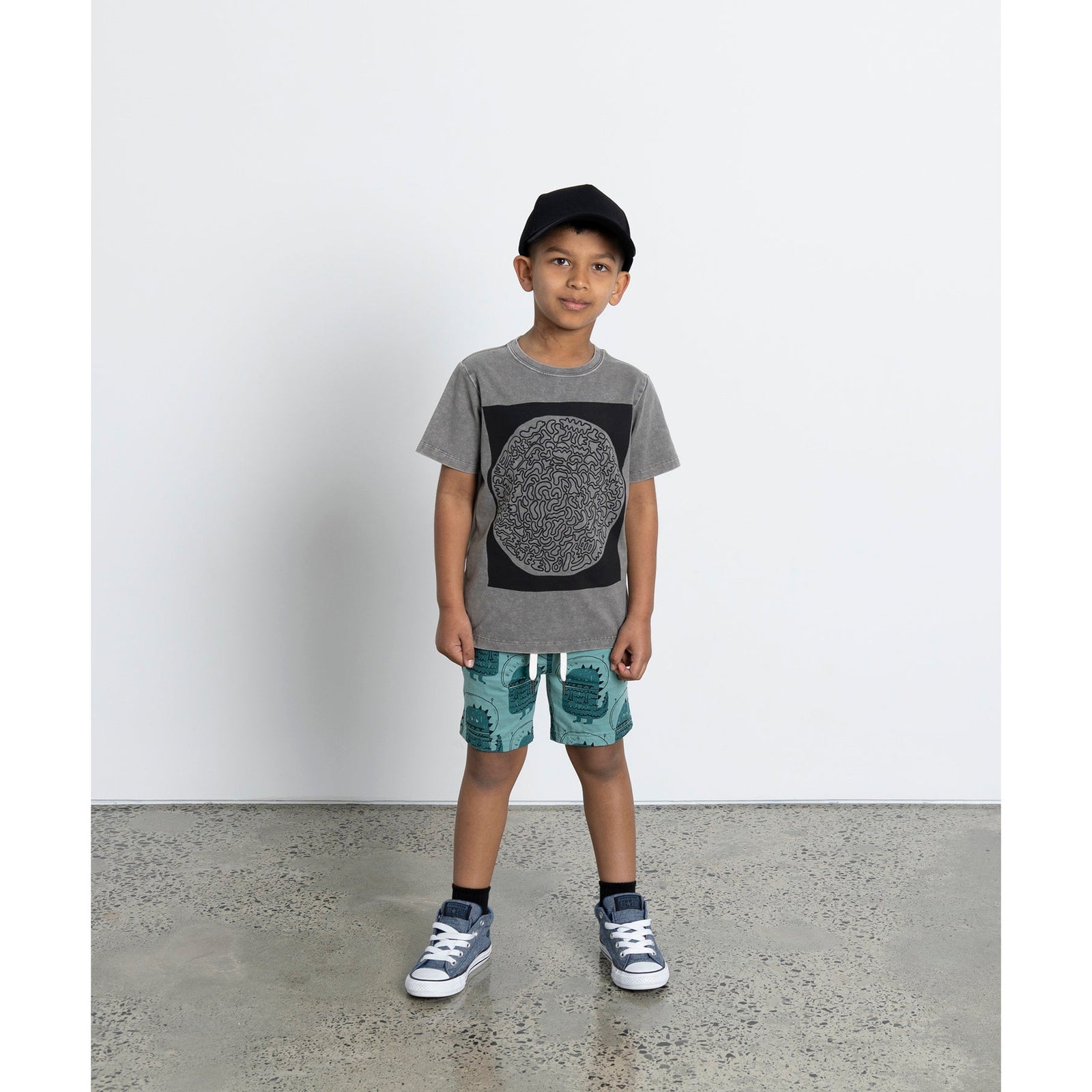 Black Hole Tee - Grey Wash