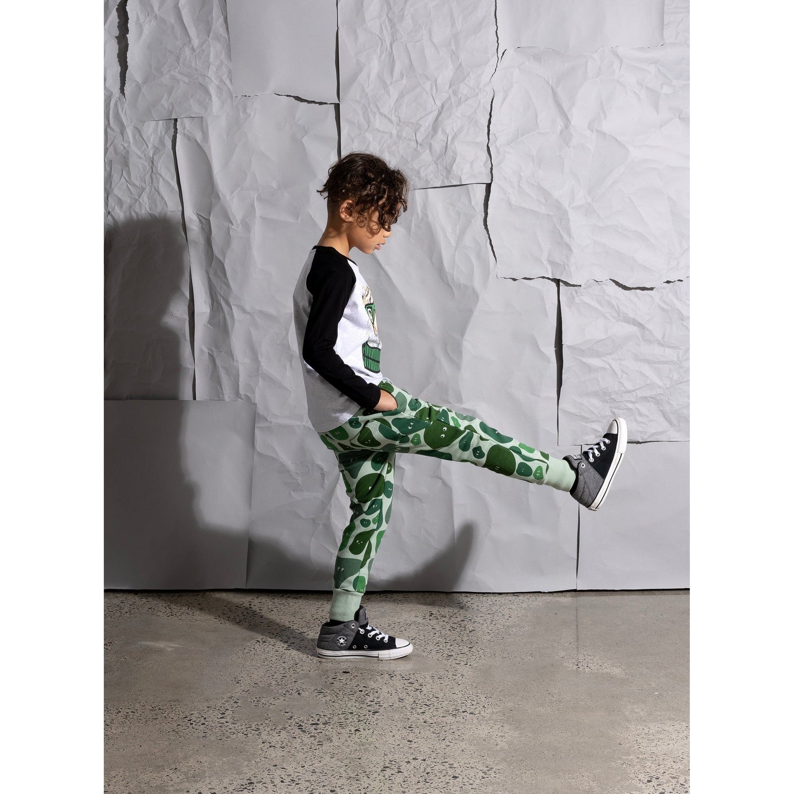 Sneaky Camo Furry Trackies - Mint