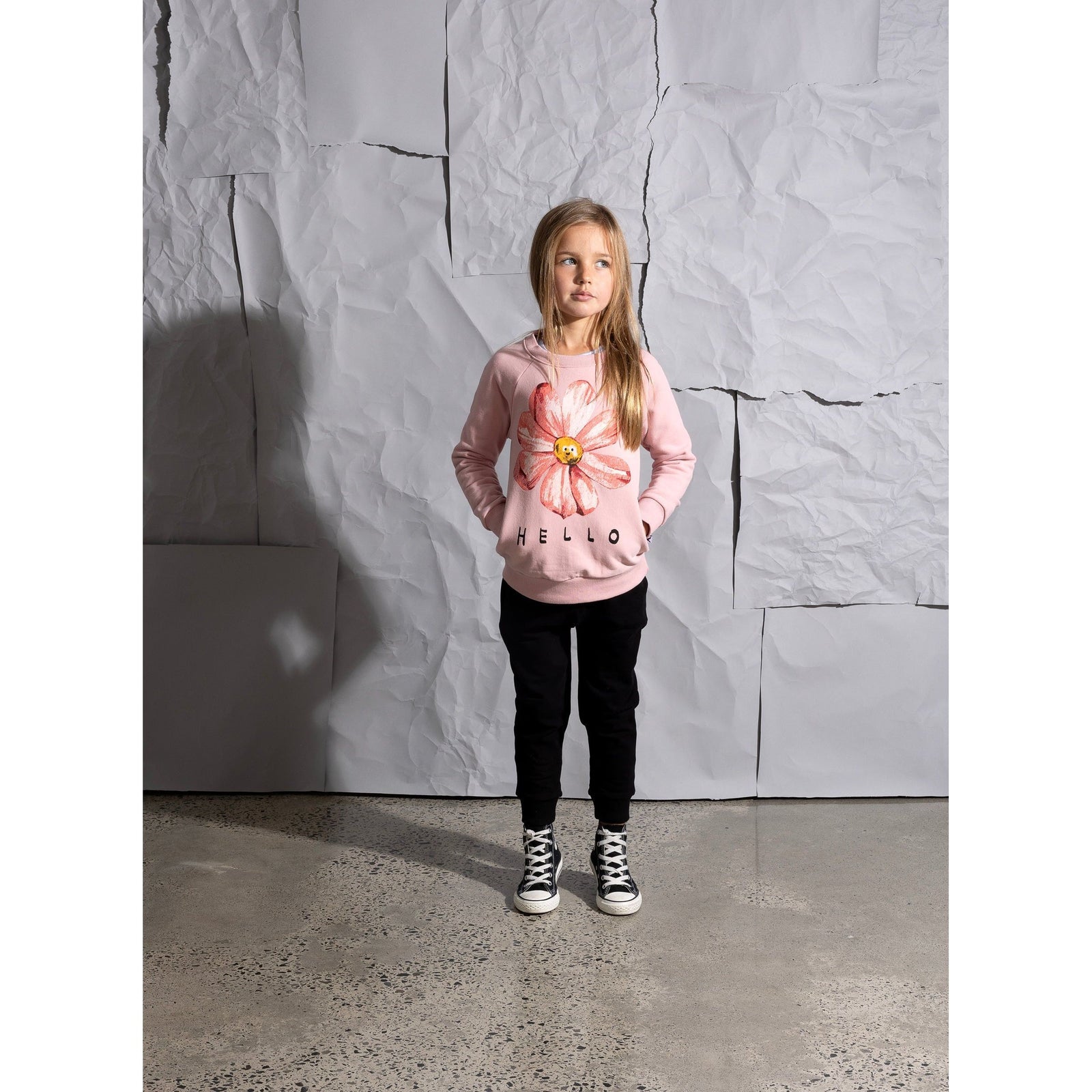 Friendly Flower Furry Crew - Muted Pink