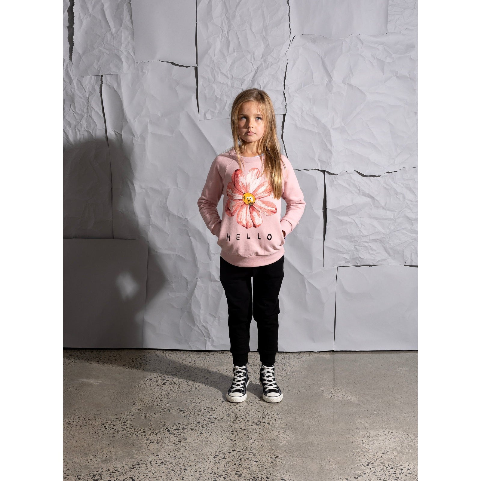 Friendly Flower Furry Crew - Muted Pink