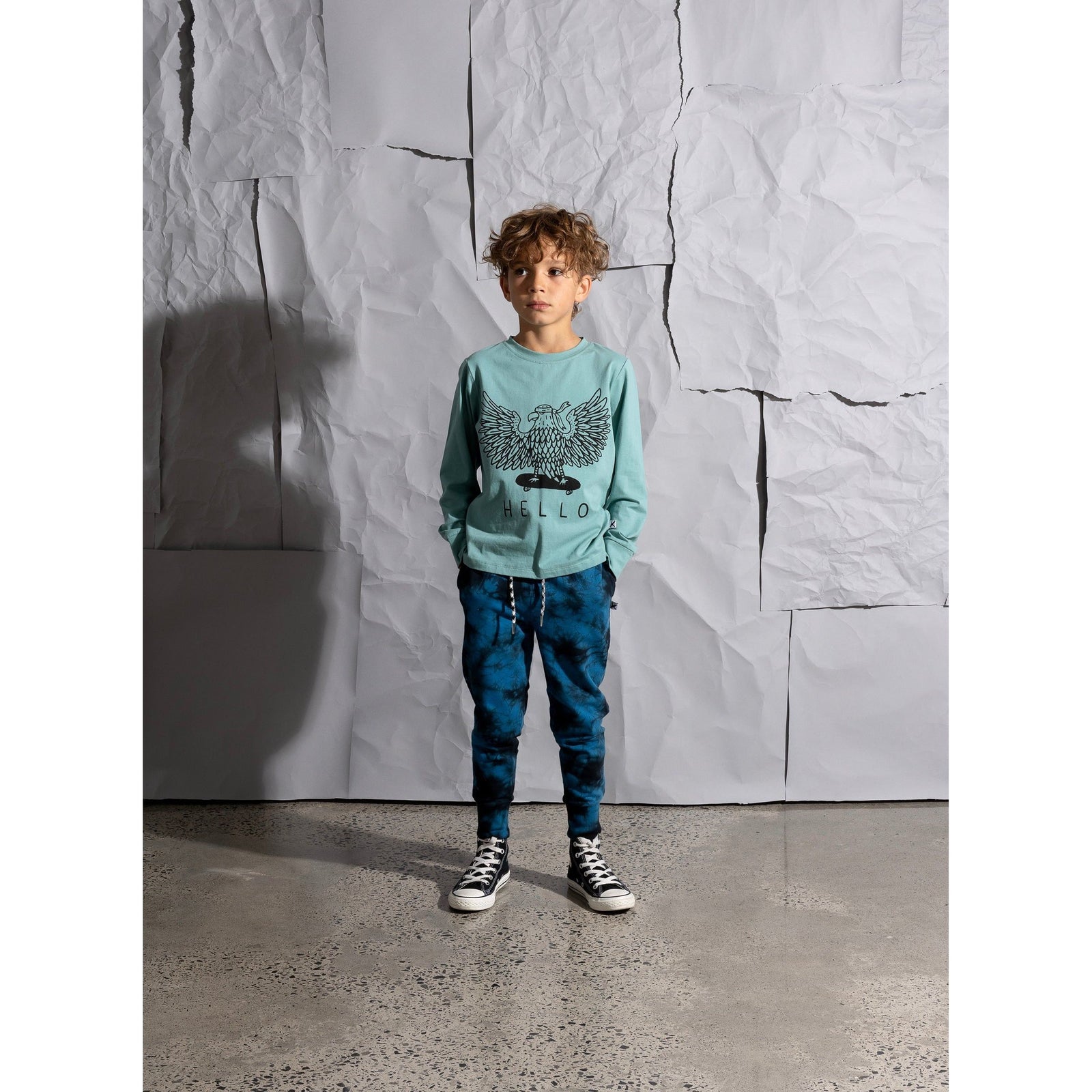 Hello Eagle Tee - Emerald