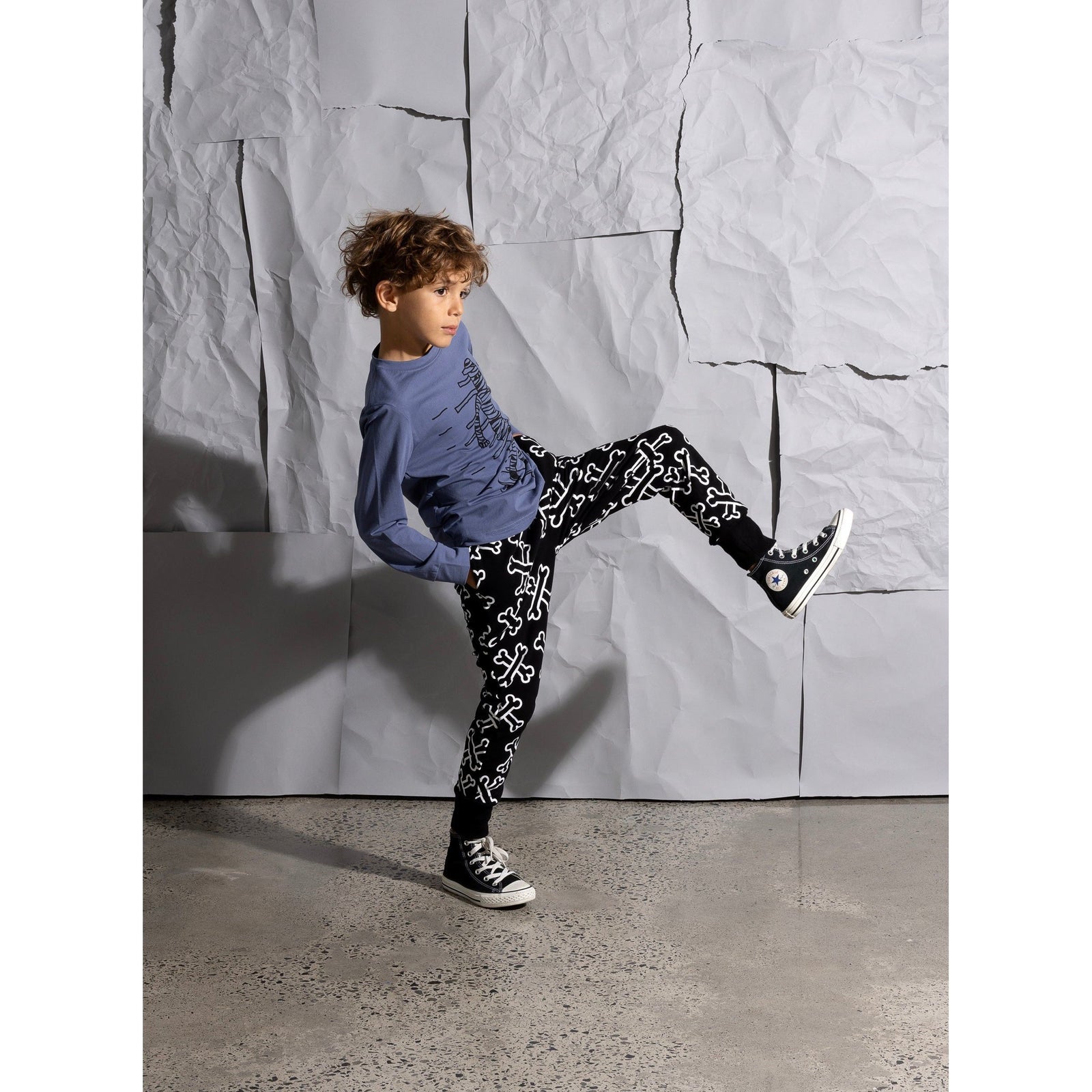Bones Furry Trackies - Black