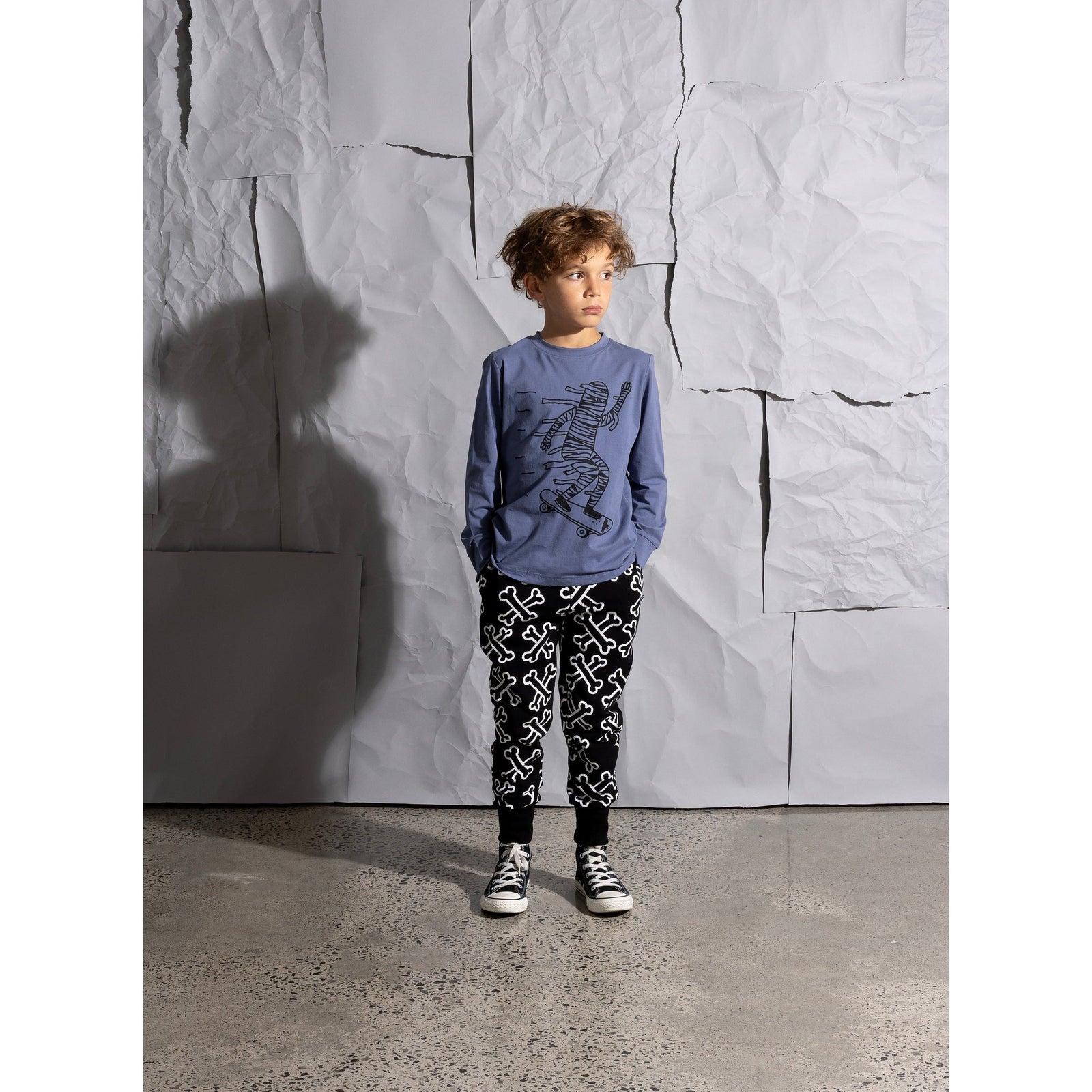 Mummy Skater Tee - Midnight