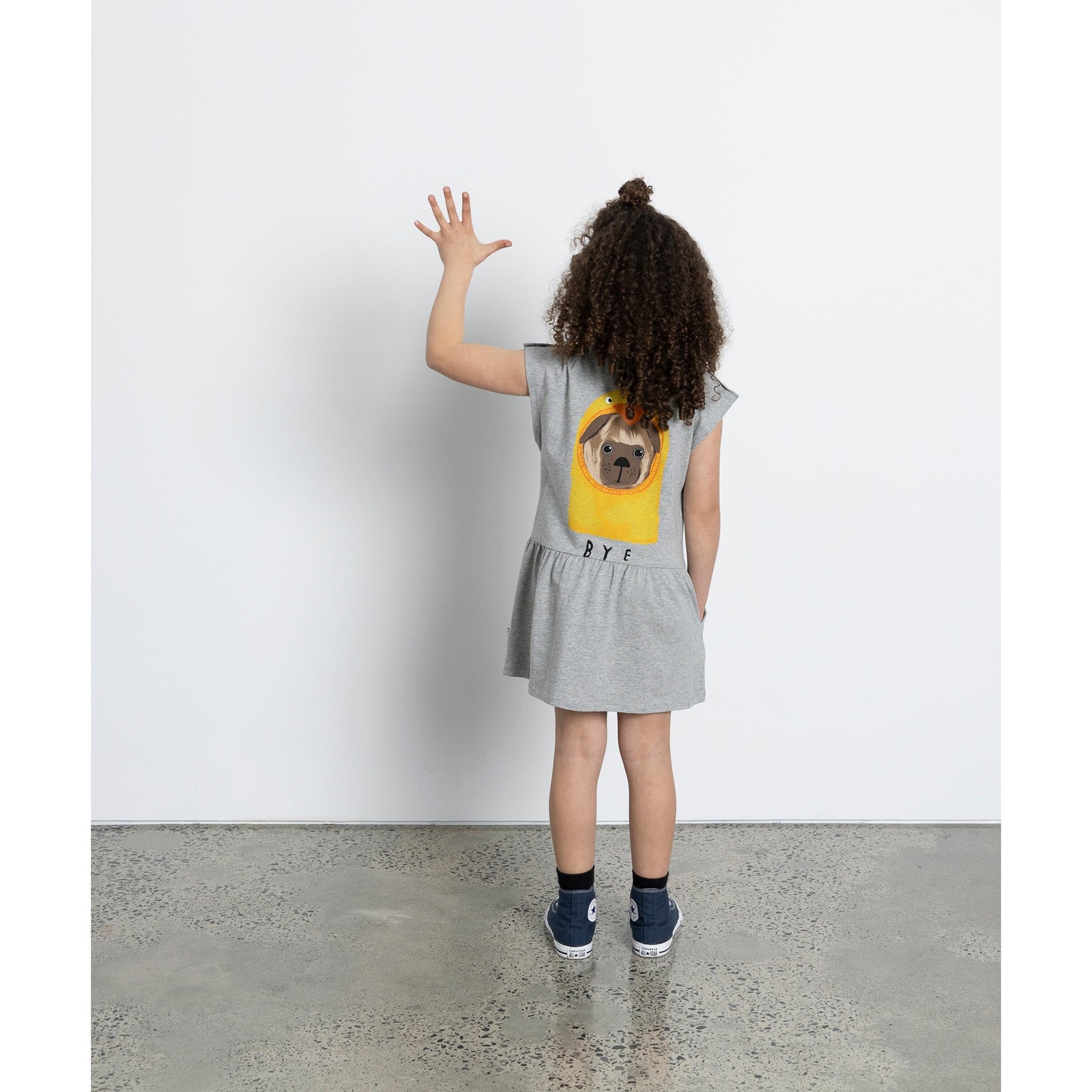 Pets In Disguise Dress - Grey Marle