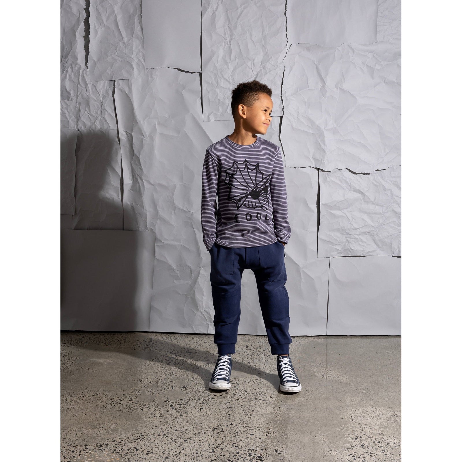 Cool Dino Tee - Storm Stripe