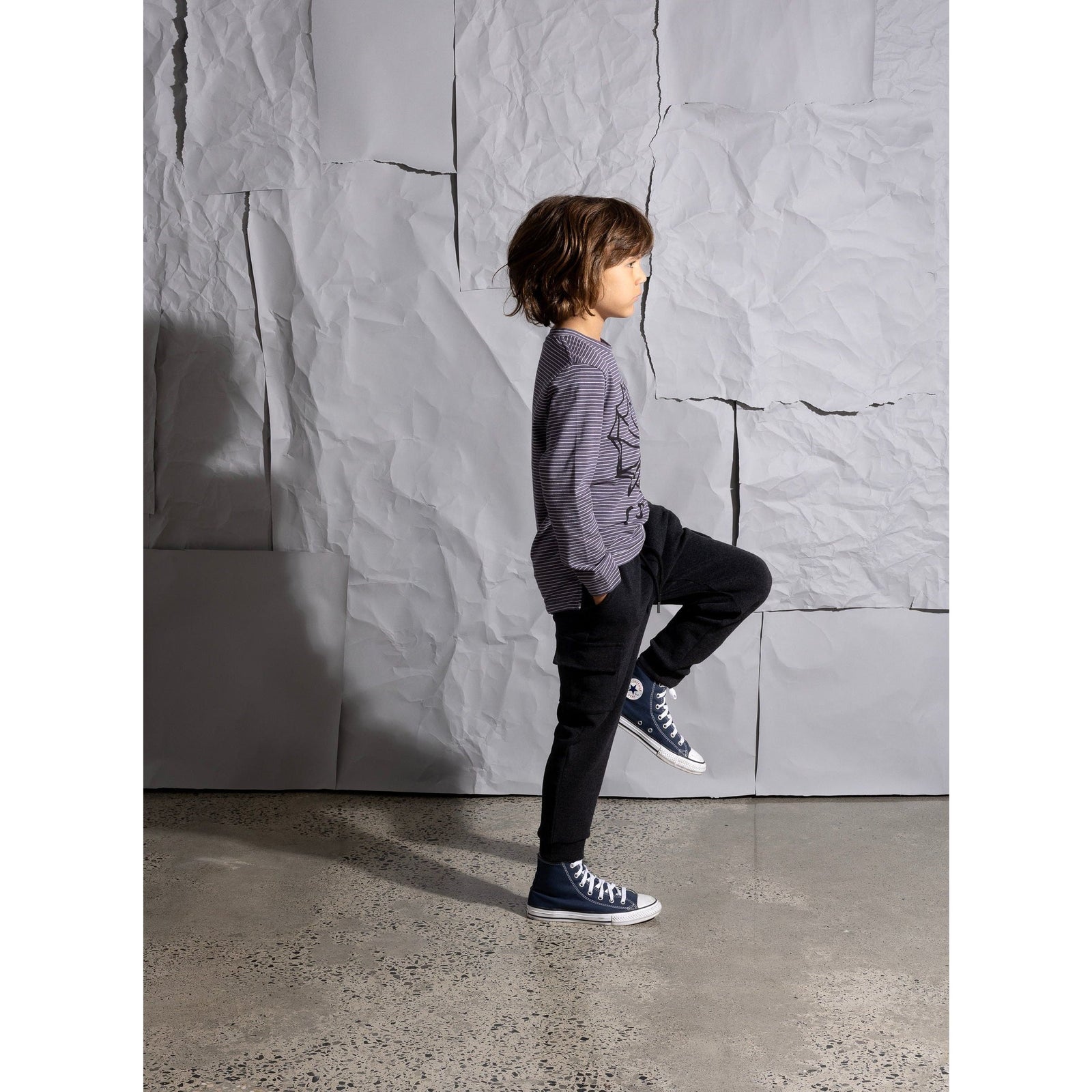 Cool Dino Tee - Storm Stripe