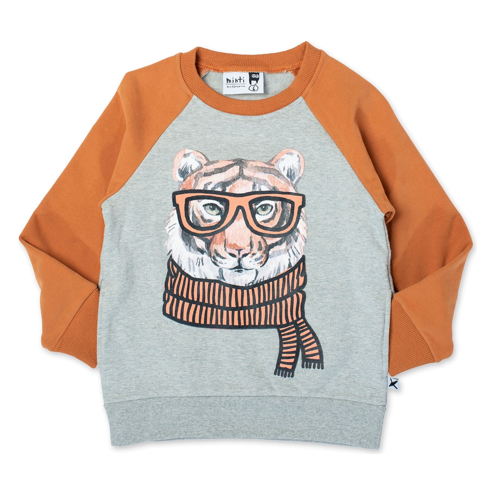 Tiger In Disguise Furry Crew - Grey Marle/Rust