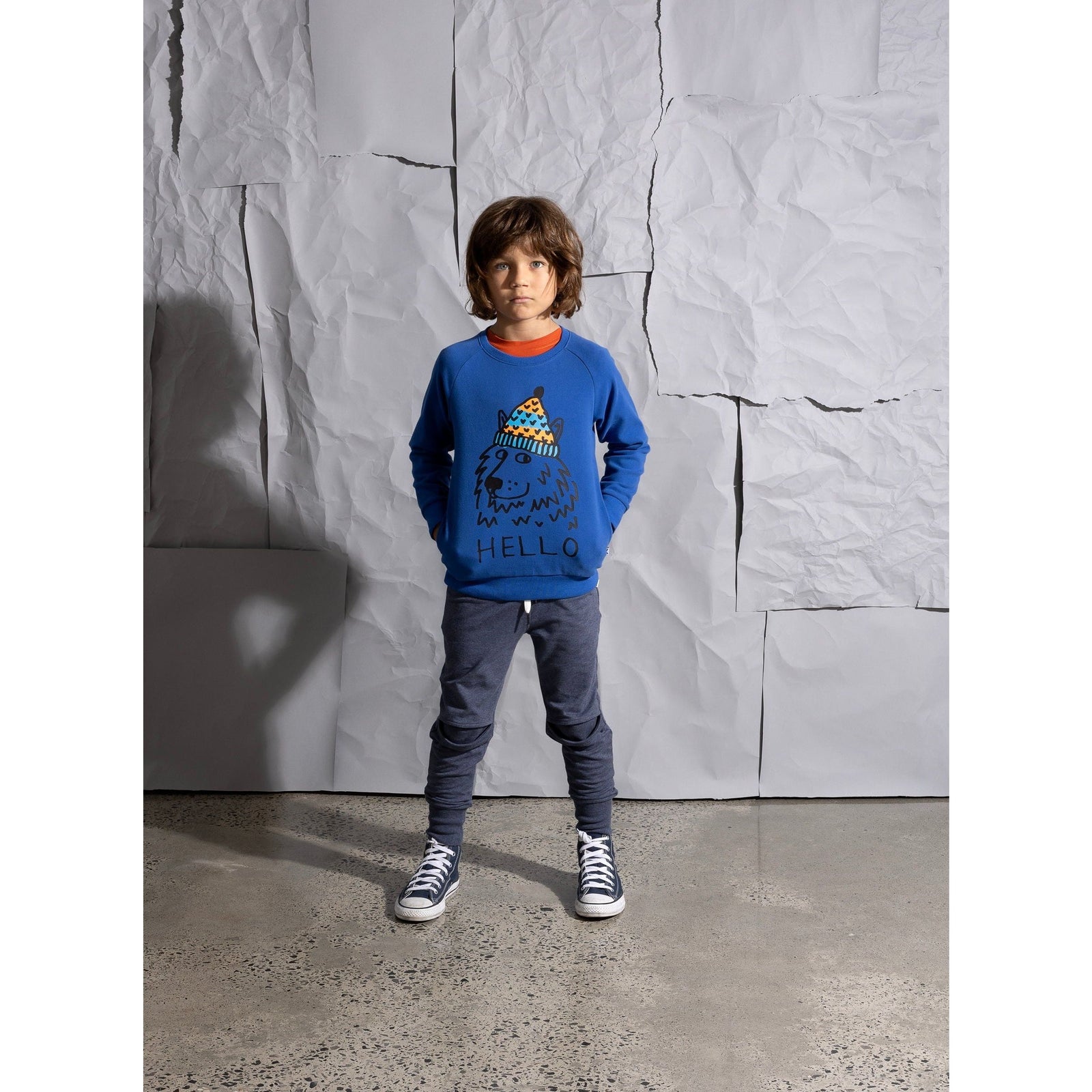 Friendly Wolf Crew - Bright Blue