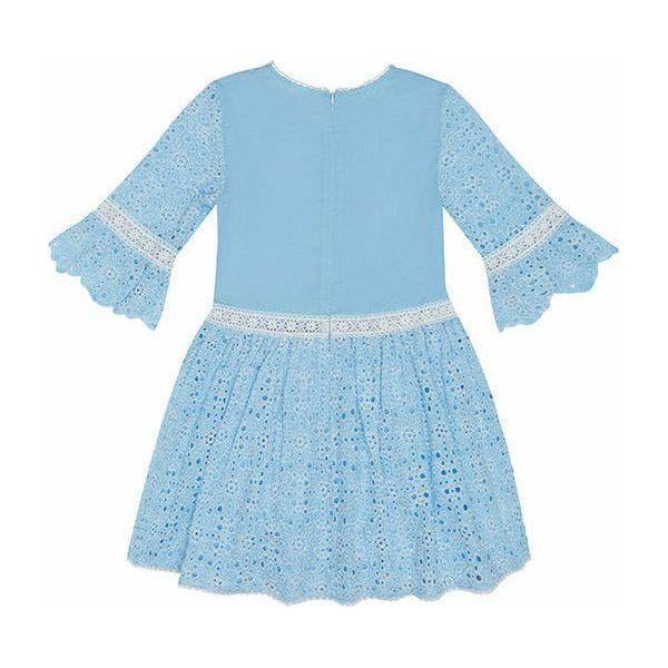Ella Embroidered Dress - Sky Blue