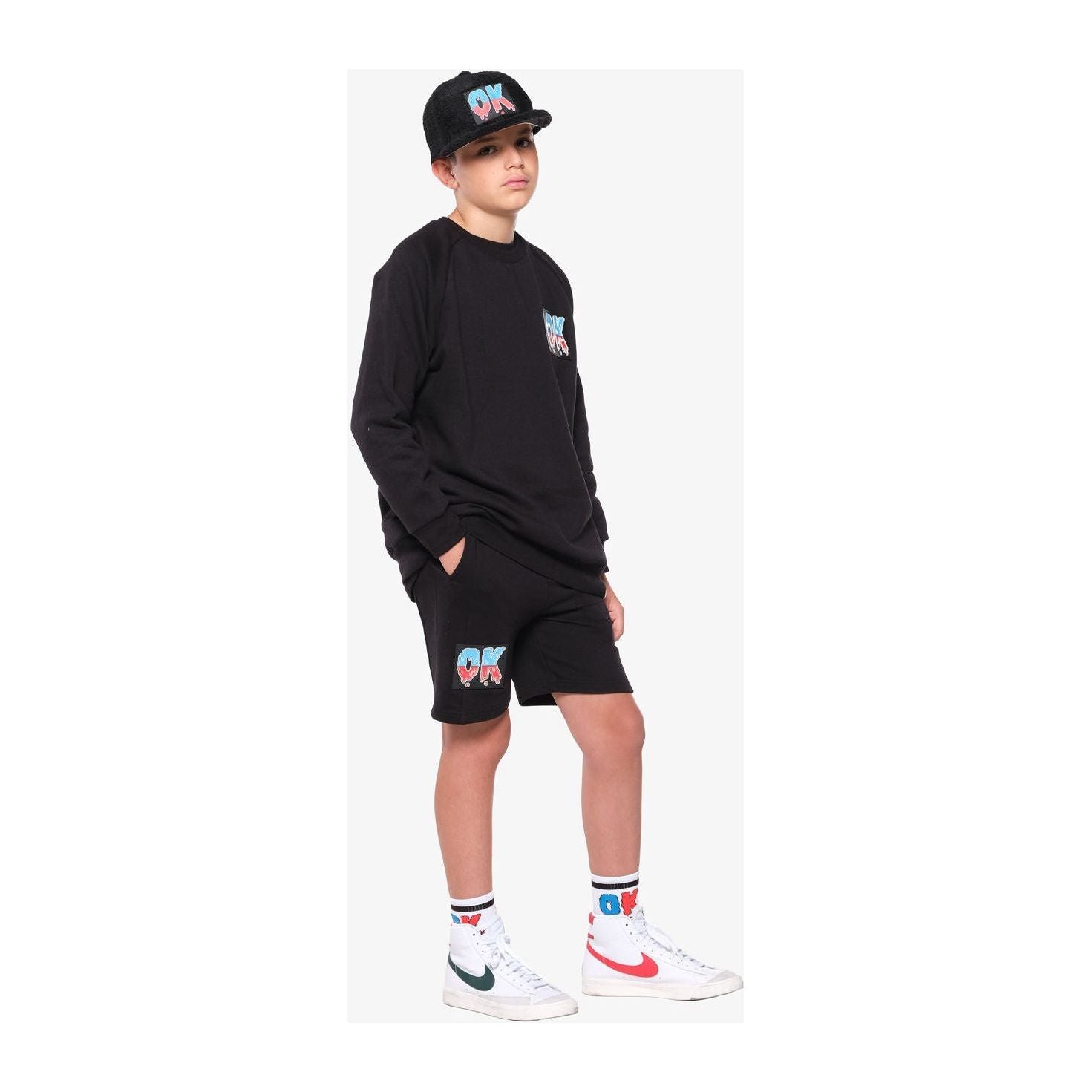 OK Gradient Fleece Raglan Crew