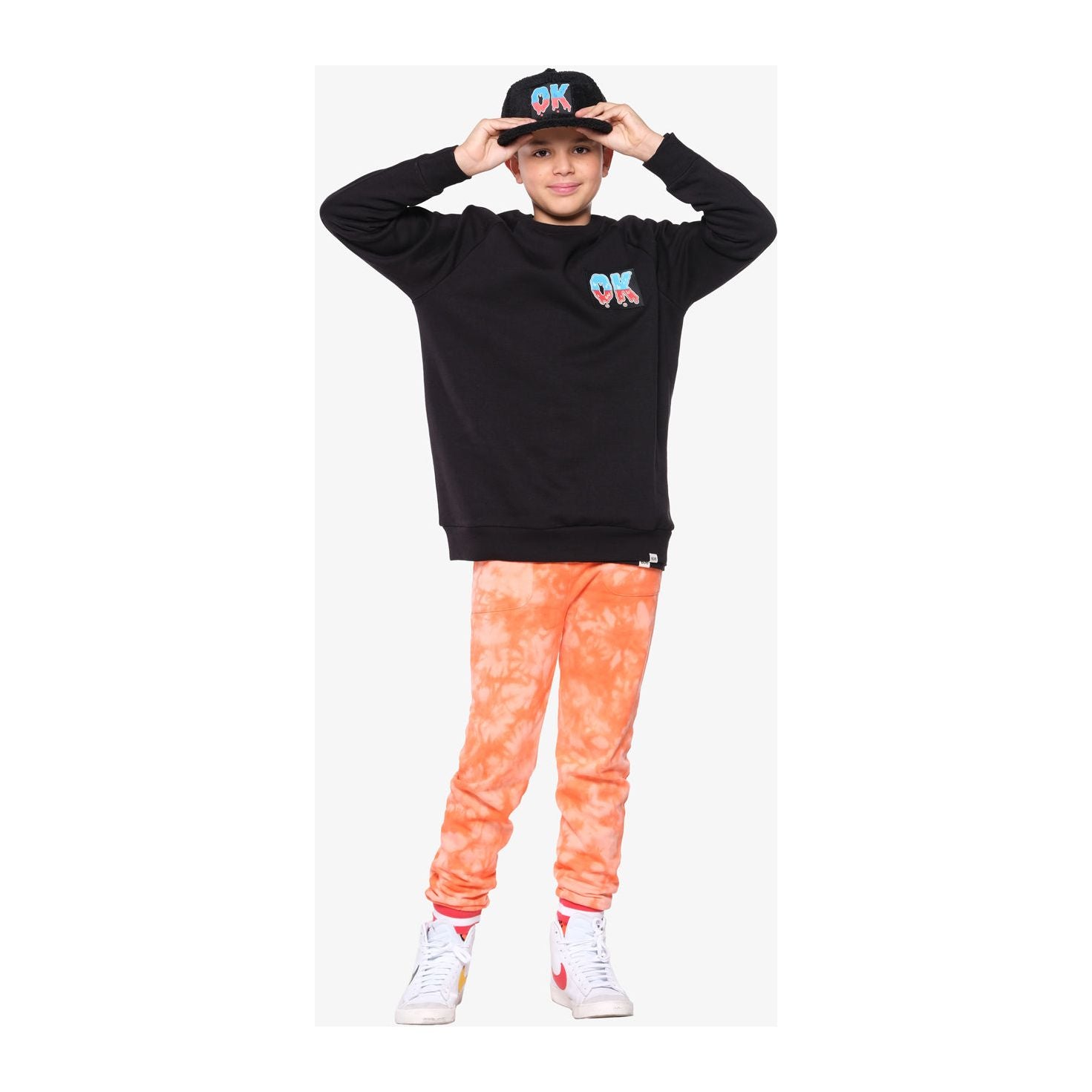 OK Gradient Fluffy Hip Hop Cap