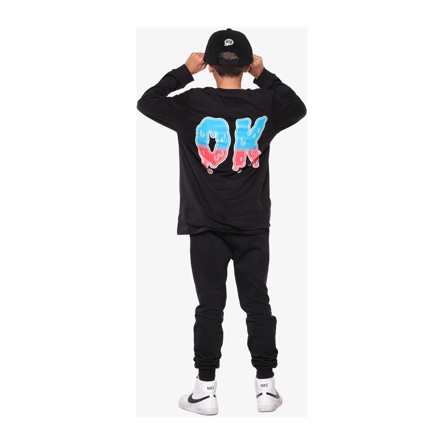 OK Gradient Fluffy Hip Hop Cap