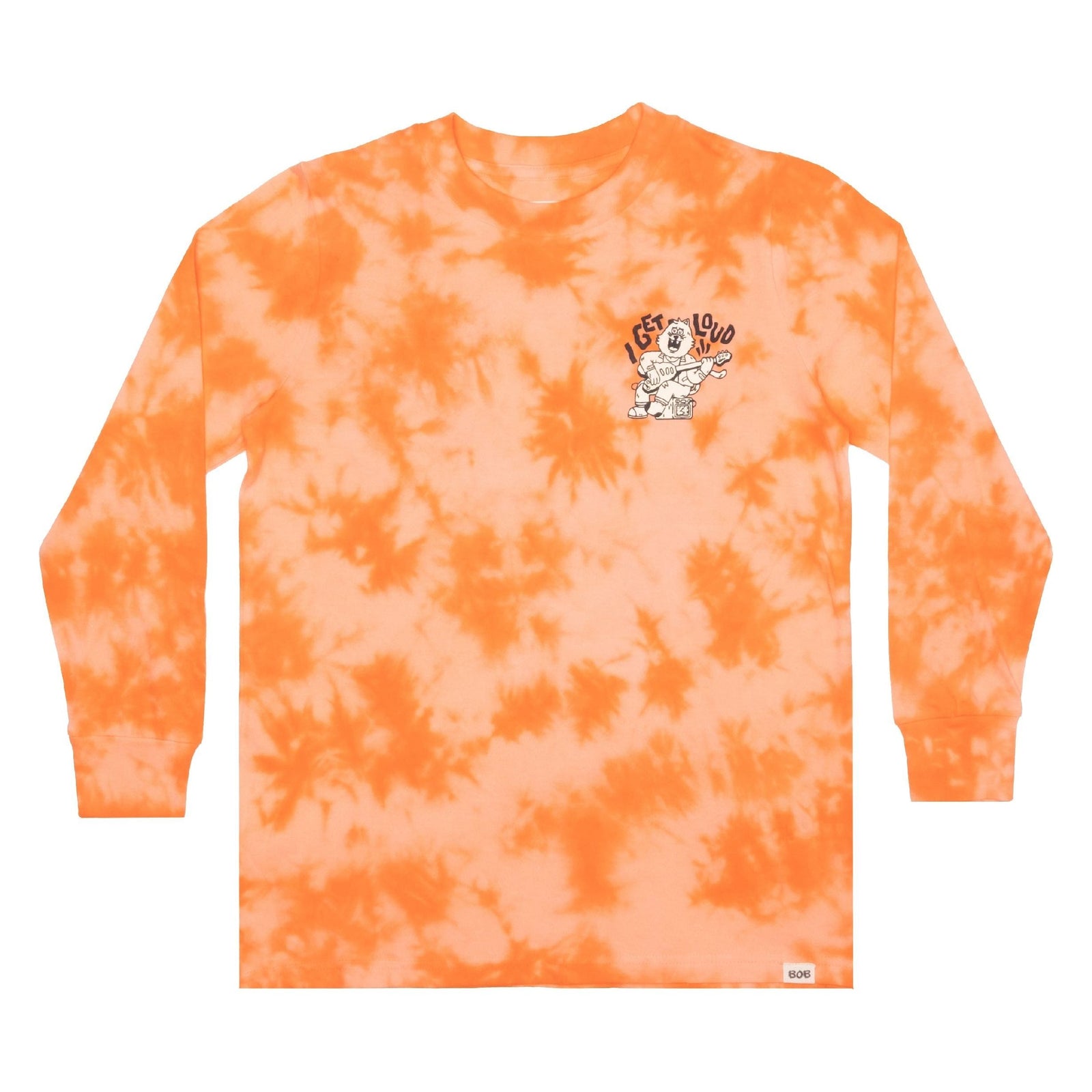 Orange Tie-Dye I Get Loud Longsleeve Tee