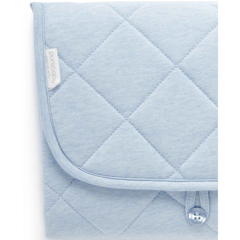 Quilted Change Soft Blue Mat
