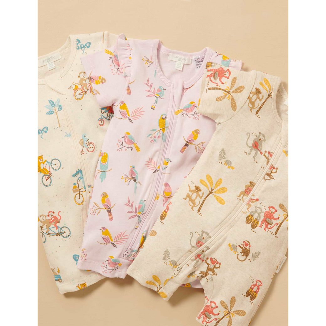 Rib Growsuit - Parrot