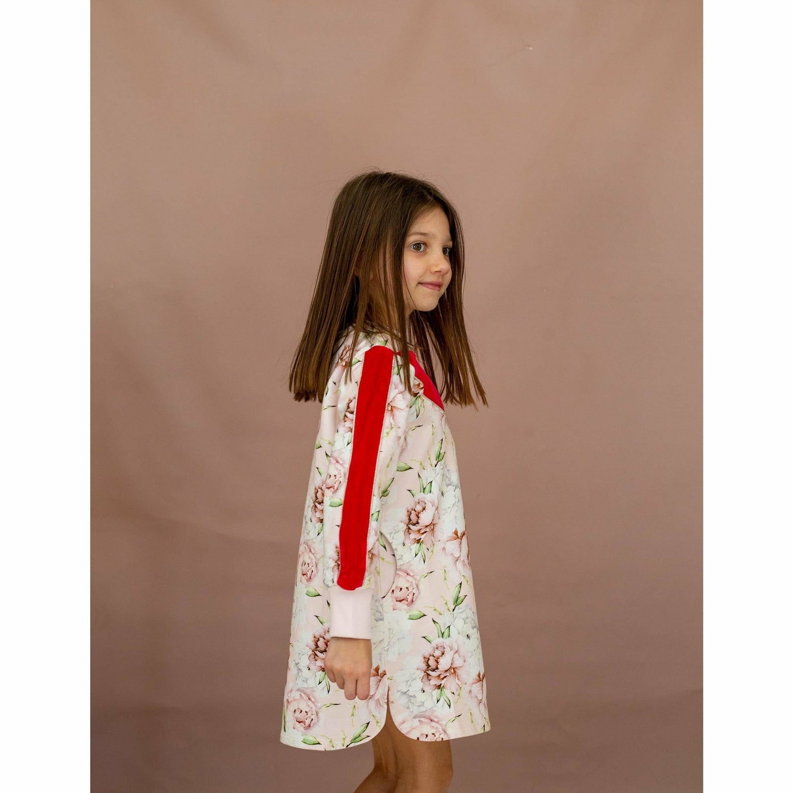 Peppa Dress-Pink Rose Bloom