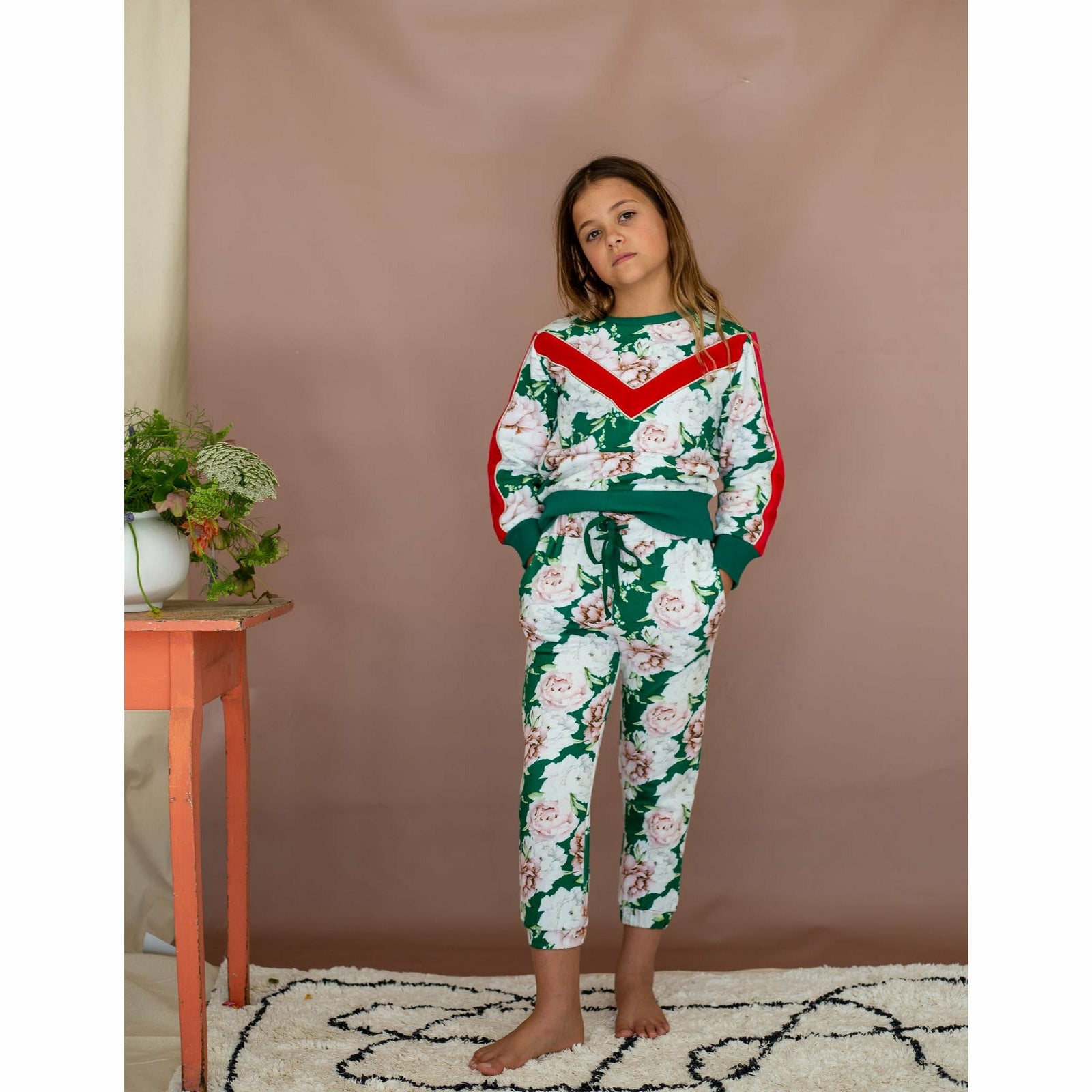 Billie Top-Basil Bloom