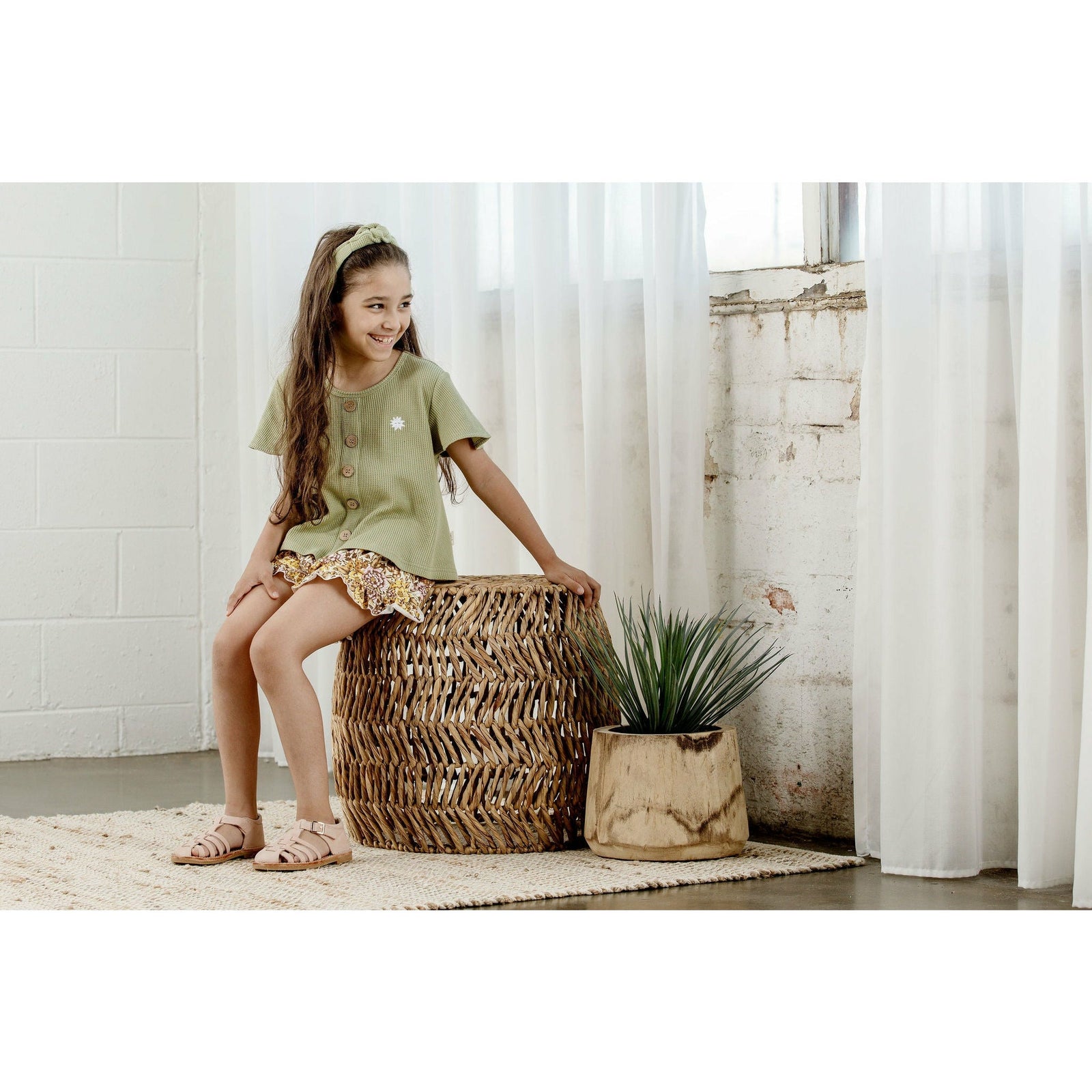 Lavender Frill Shorts