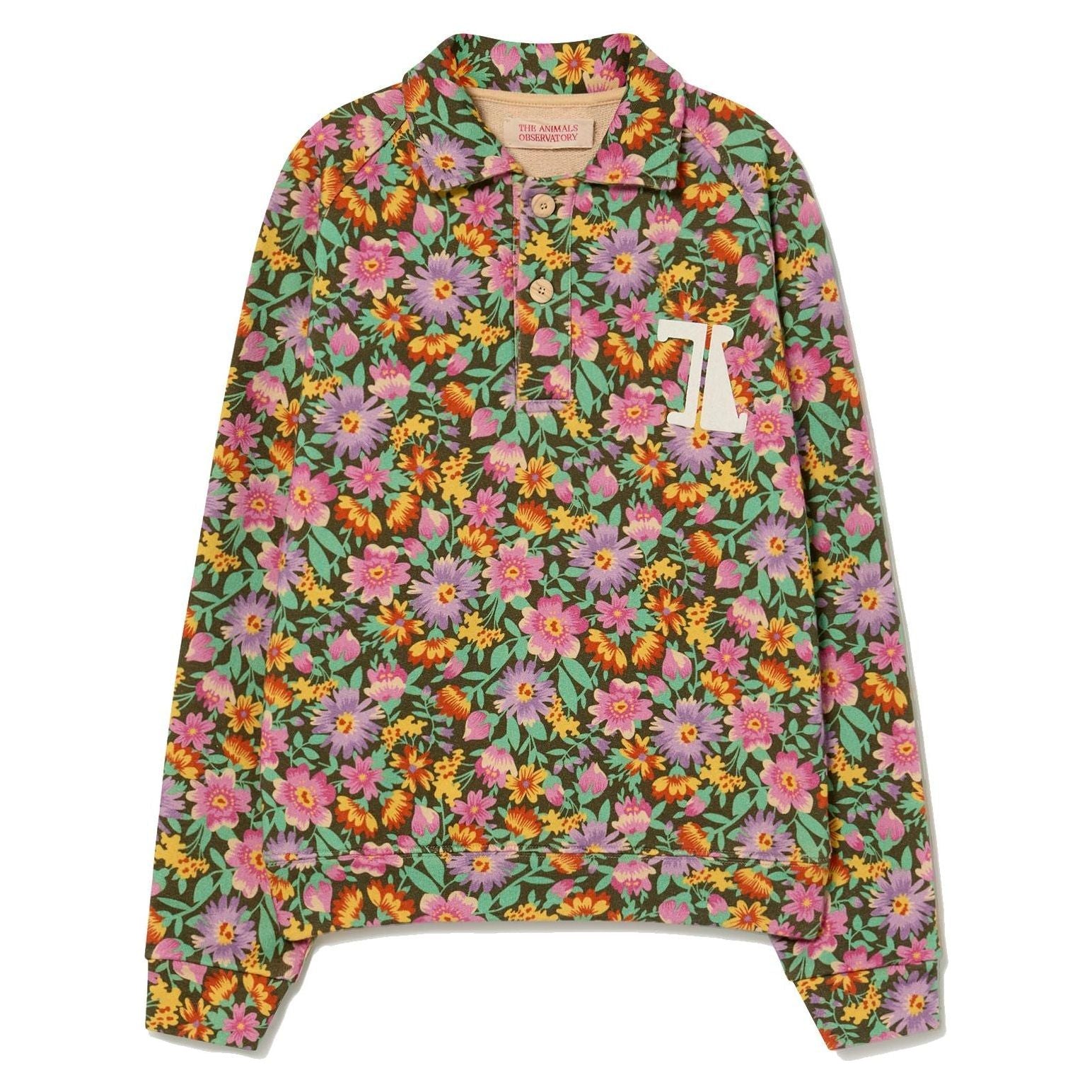 Flowers Beige Seahorse Sweatshirt