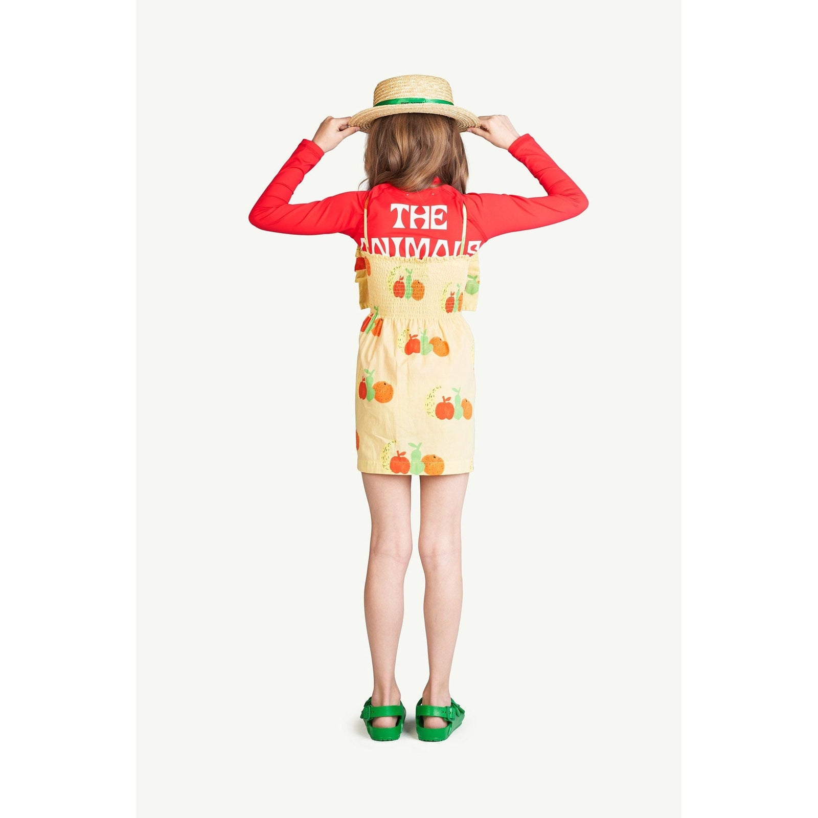 Yellow Fruits Dragonfly Dress