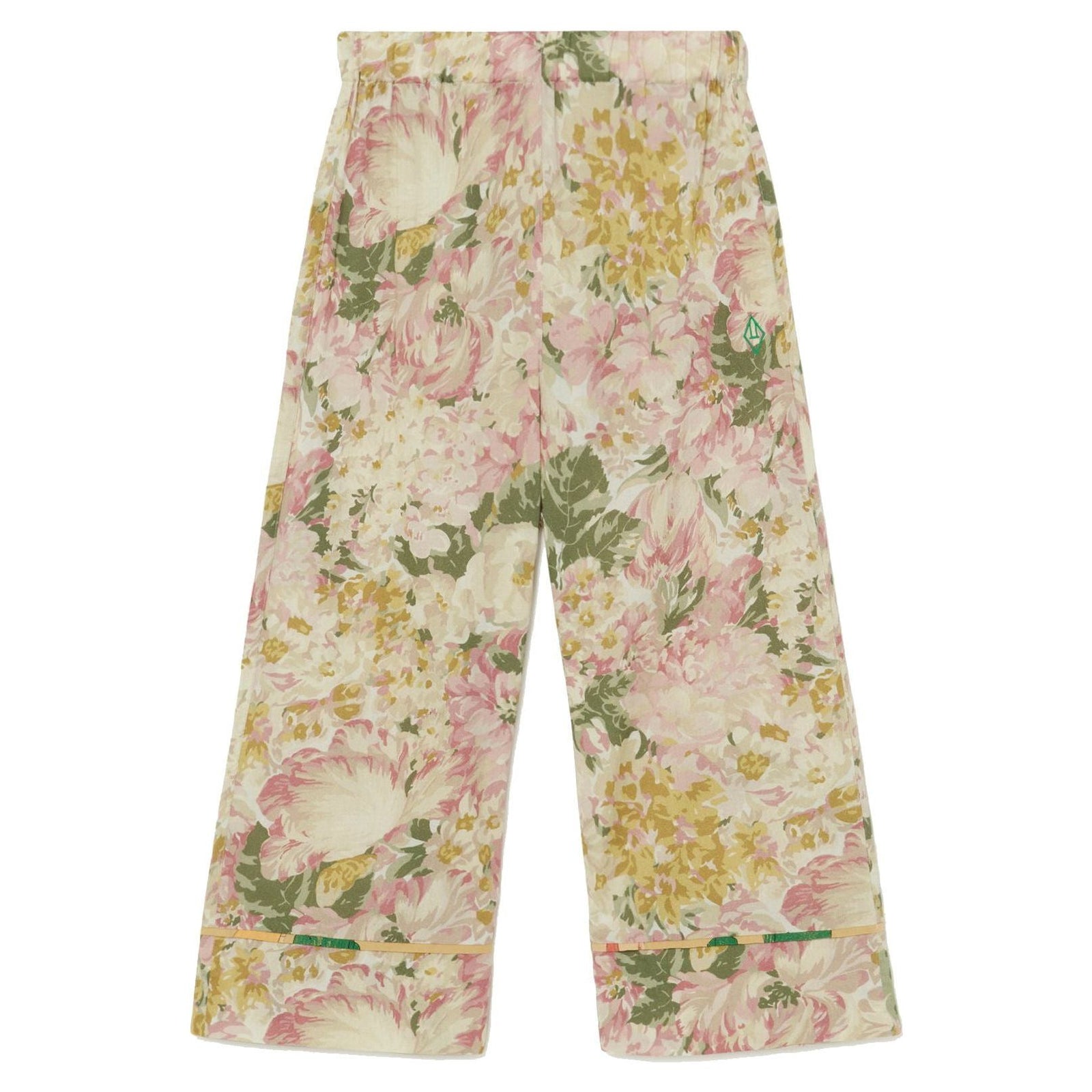 Flowers White Antelope Pants