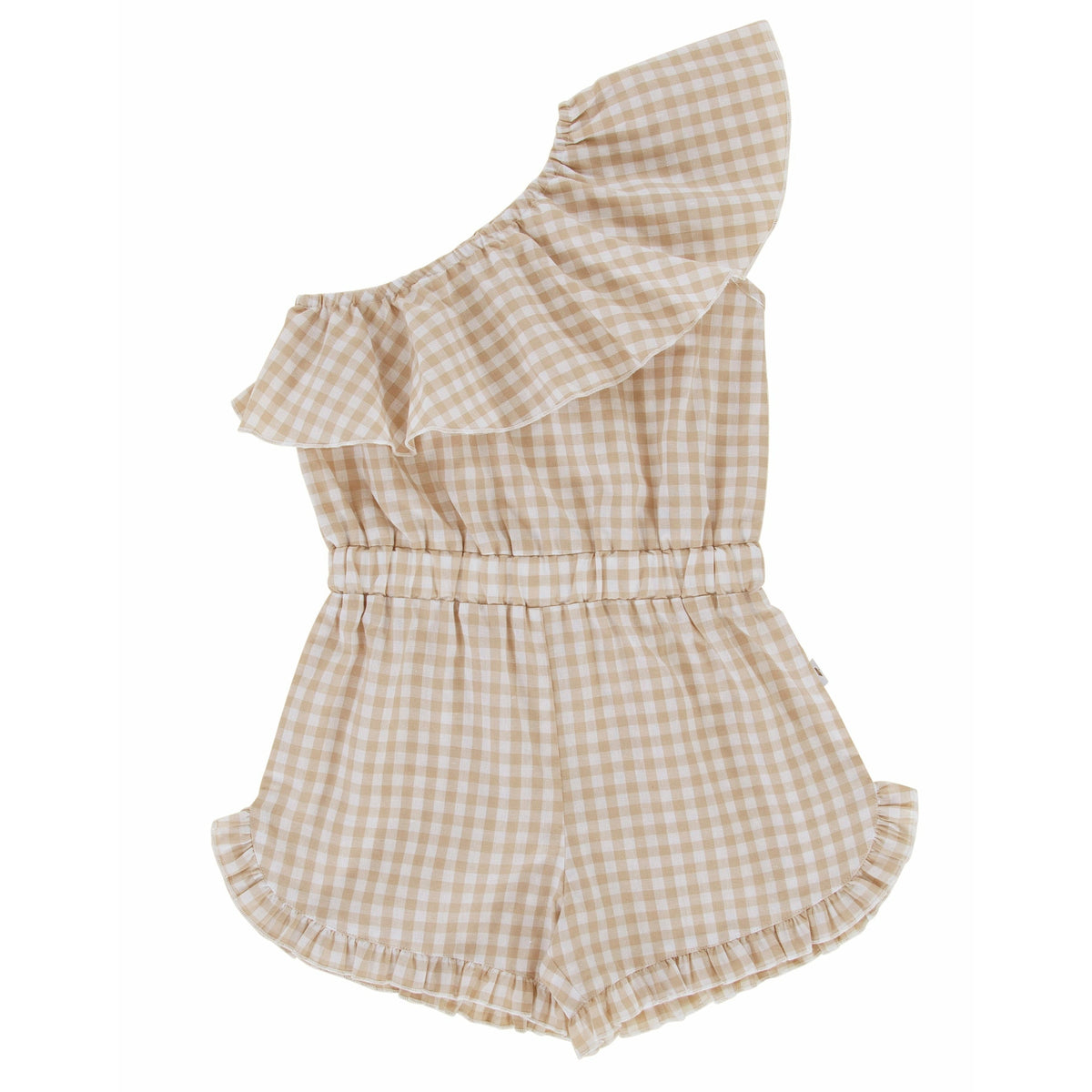 Lucie Jumpsuit - Taupe Gingham