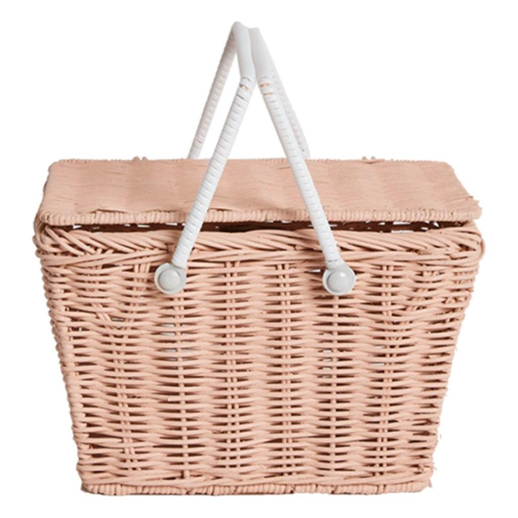 Piki Rattan Basket - Rose