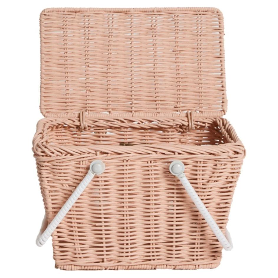 Piki Rattan Basket - Rose
