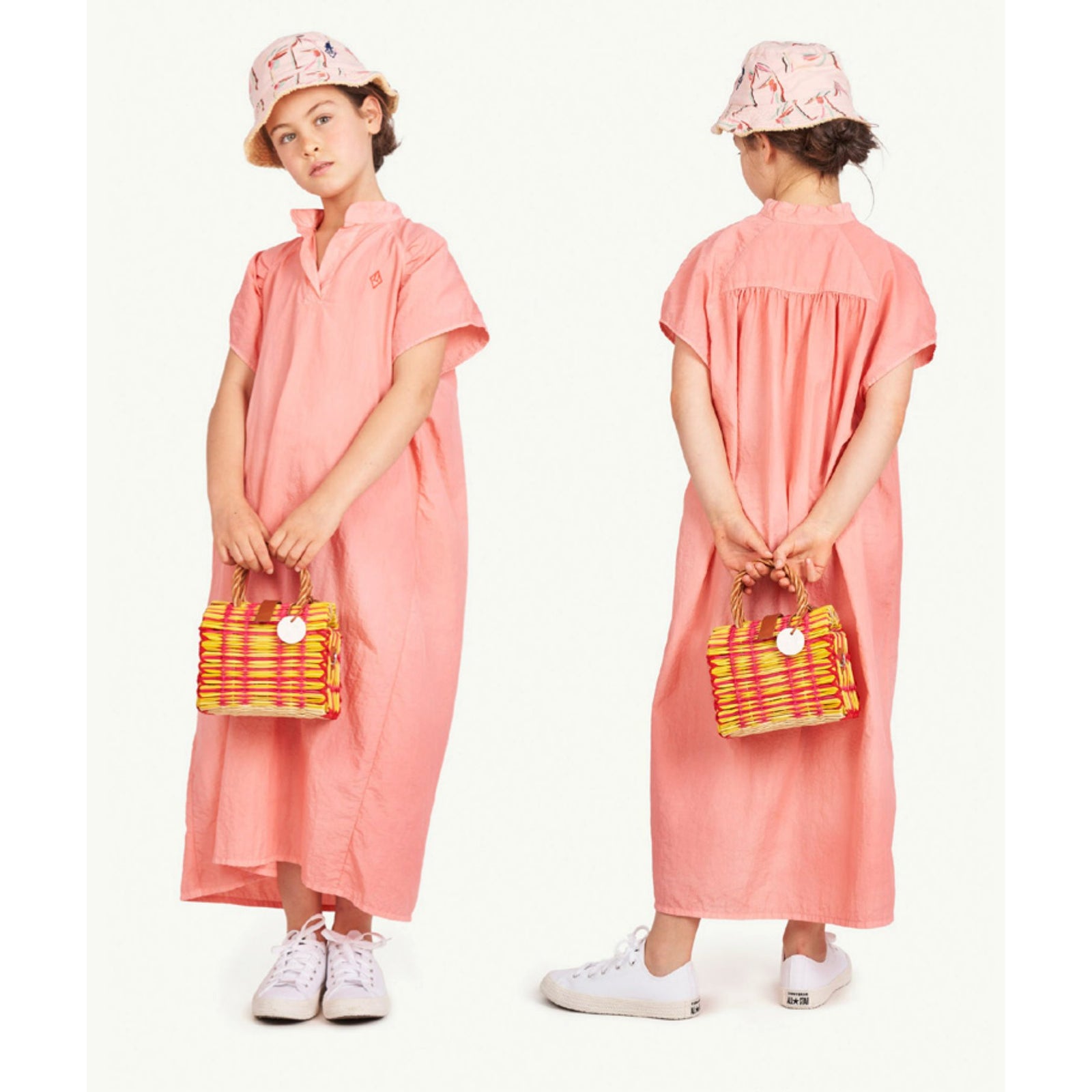 Swallow Kids Dress Pink Logo